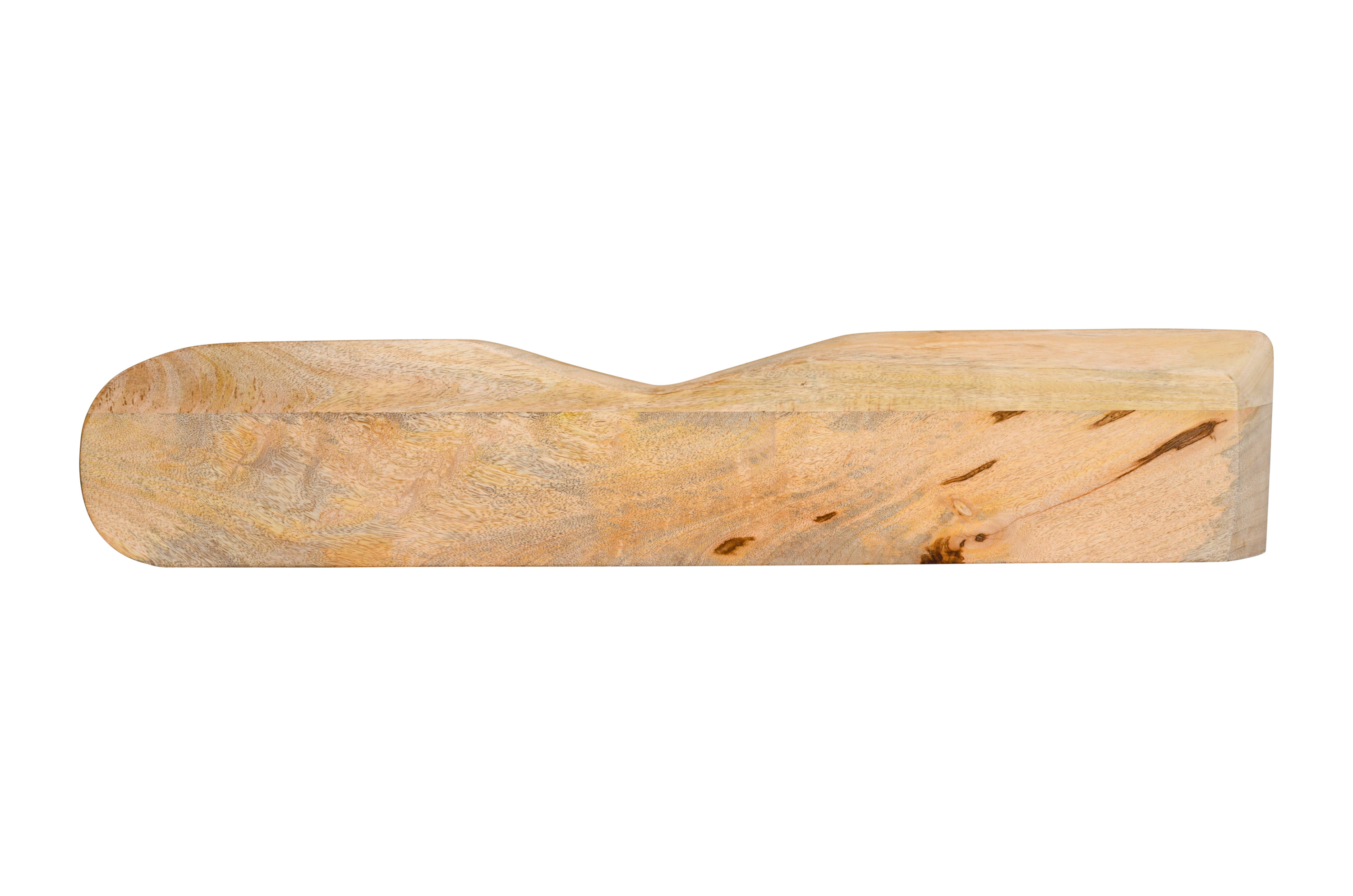 Steckboard mit Baumkante Wandregal Mango massiv natur lackiert 100 x 20 cm LIORA