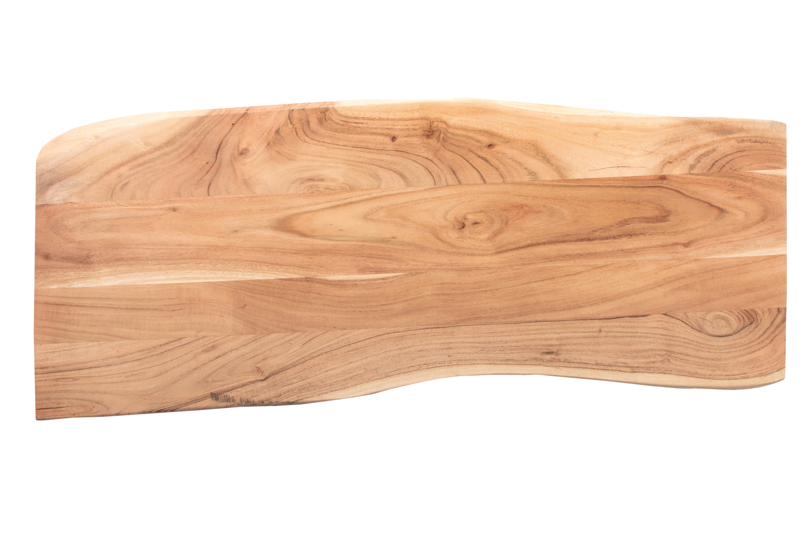  Tischplatte Baumkante Akazie Natur 100 x 40 cm CURTIS