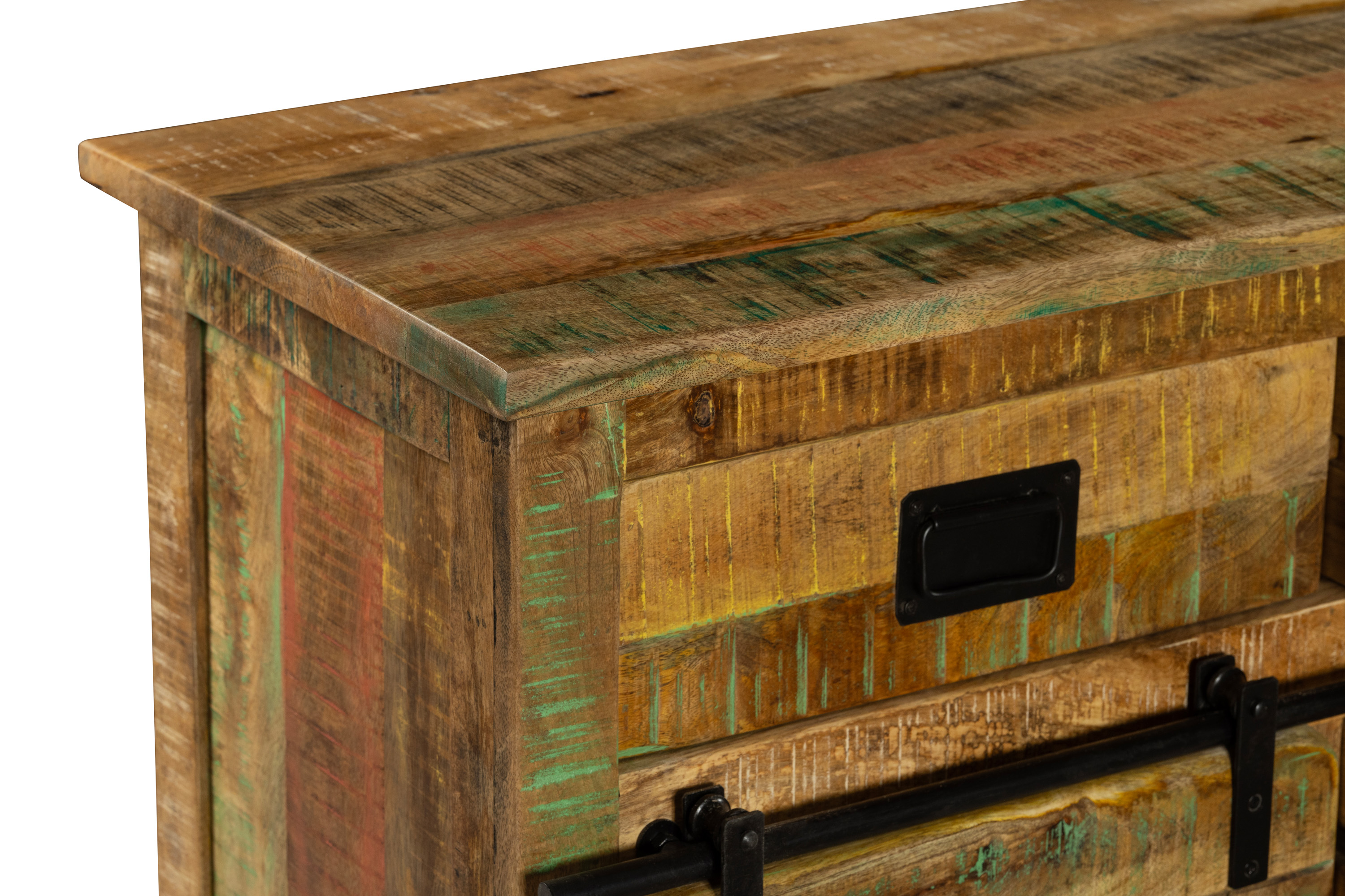 Sideboard Kommode Mango massiv vielfarbig 200 x 90 x 45 cm LIBRO