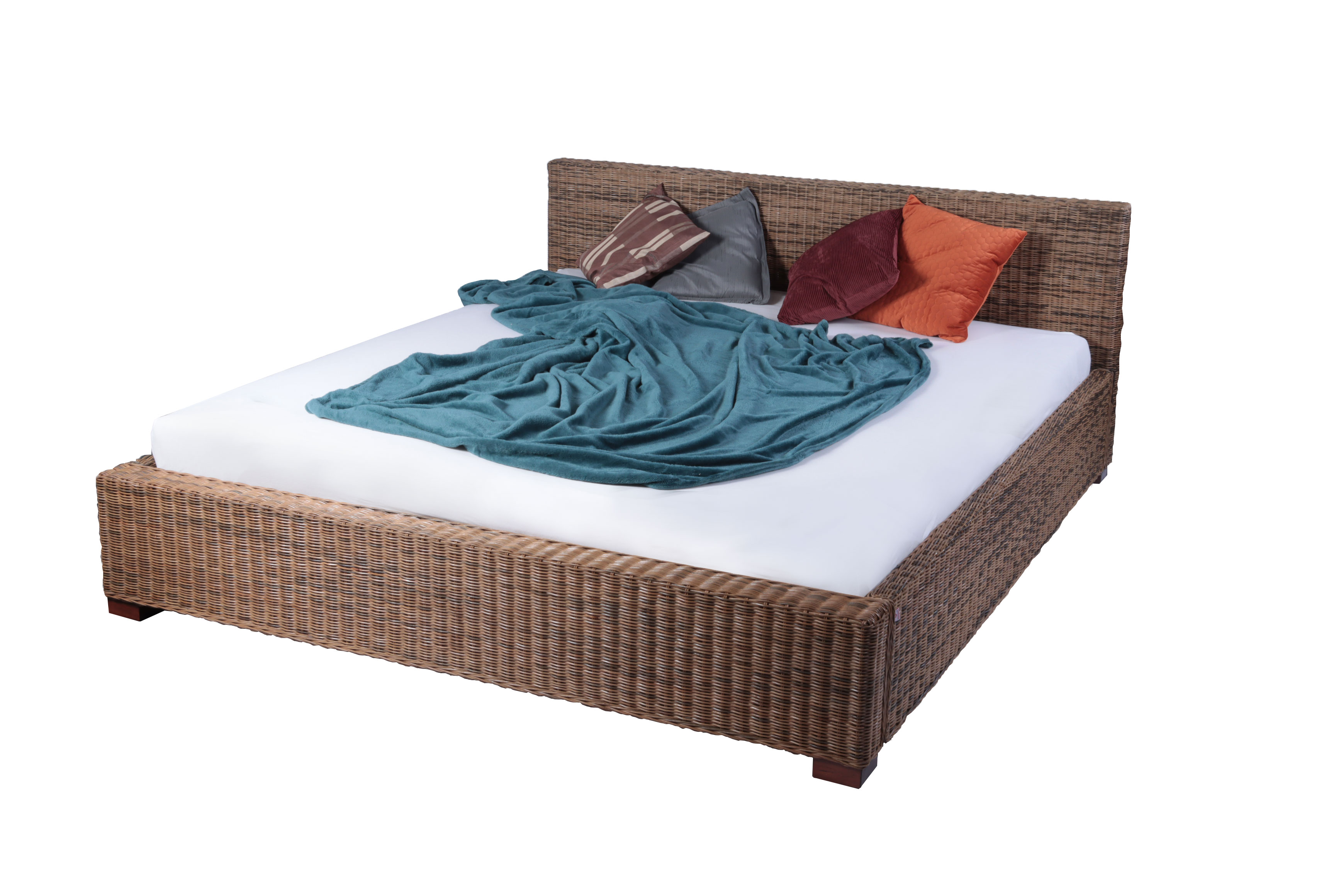  Rattanbett Doppelbett 180 x 200 cm Rattan Slash