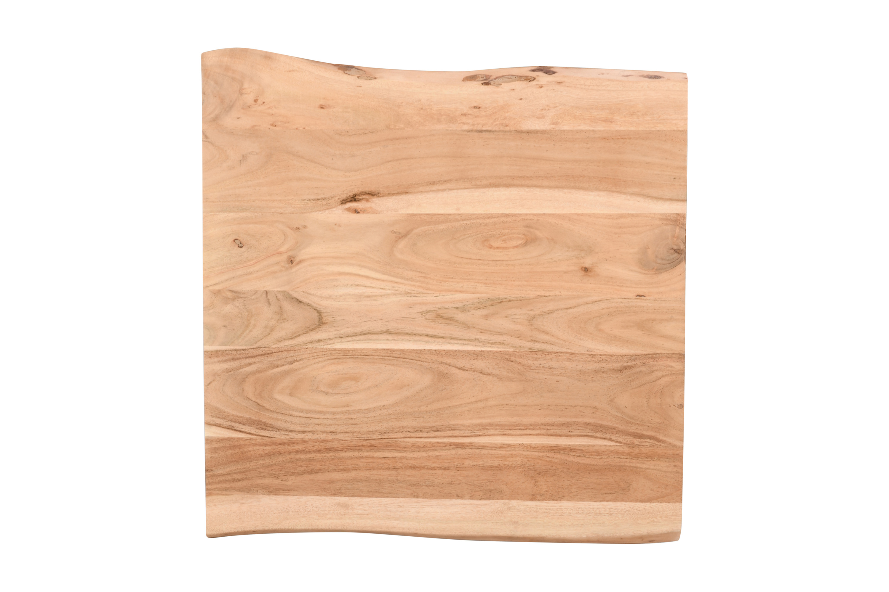 Tischplatte Baumkante Akazie natur 60 x 60 cm Brasileiro