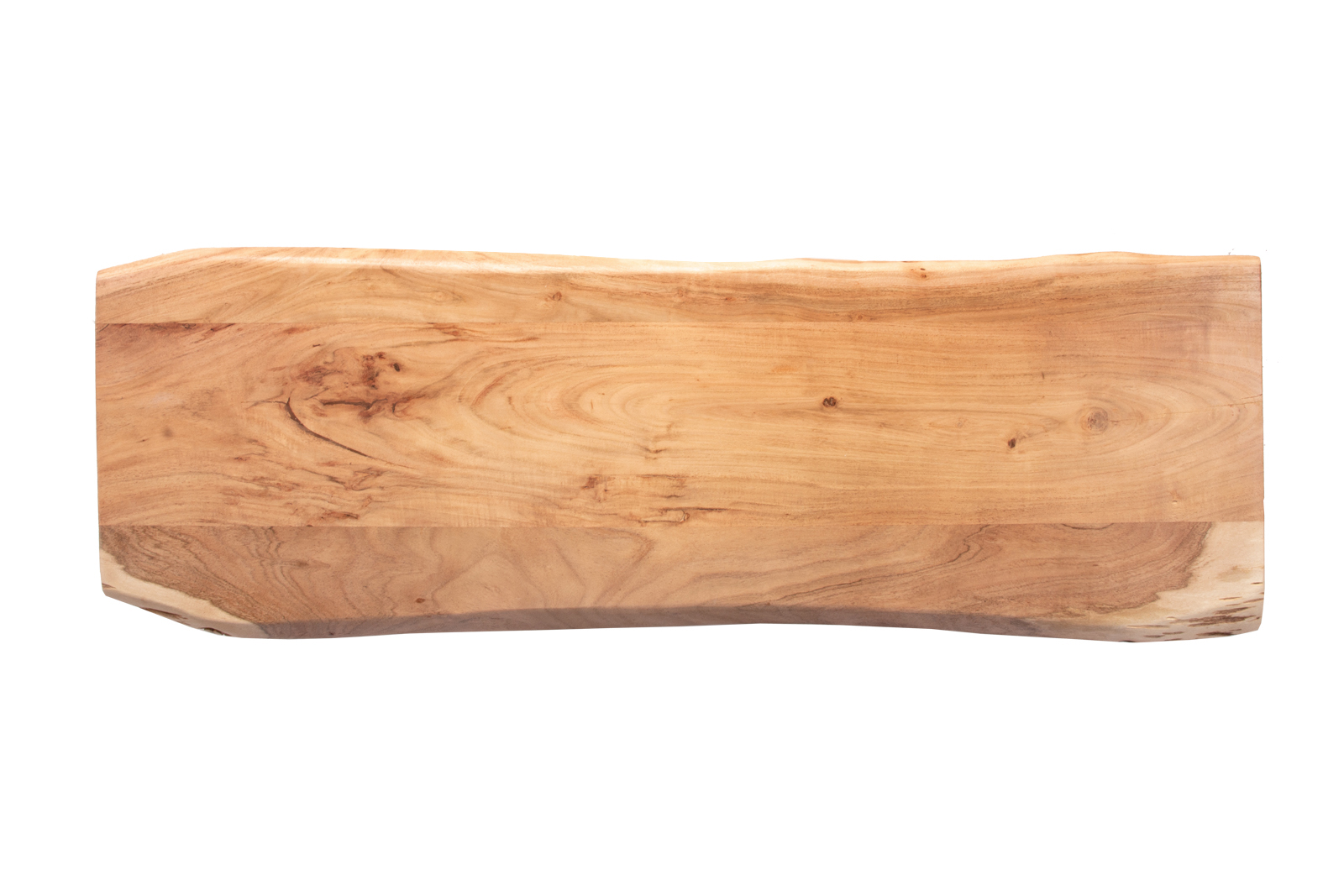 Tischplatte Baumkante Akazie Natur 120 x 40 cm CURTIS