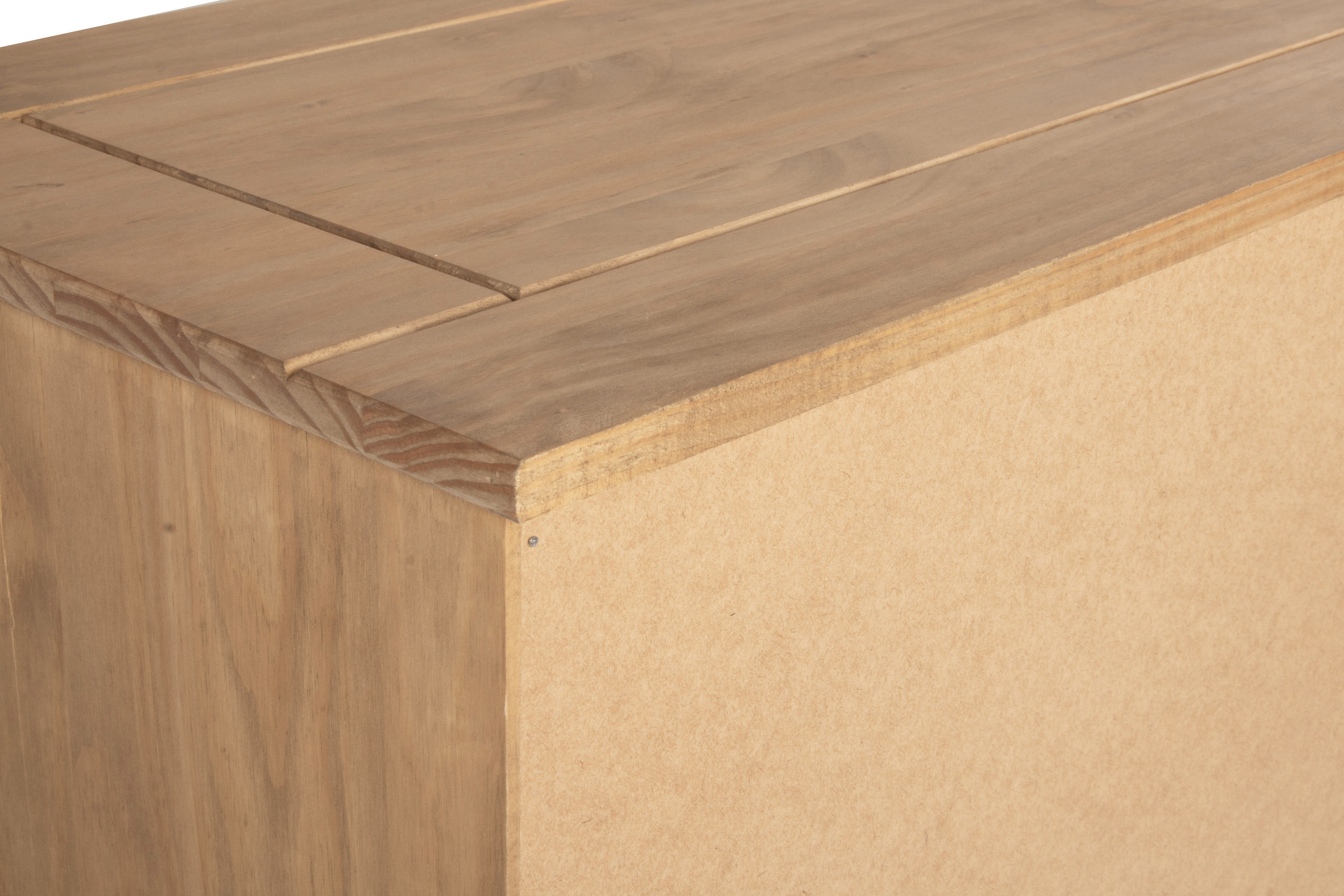  Sideboard 132 x 84 x 44 cm massiv Kiefer natur MEXICO