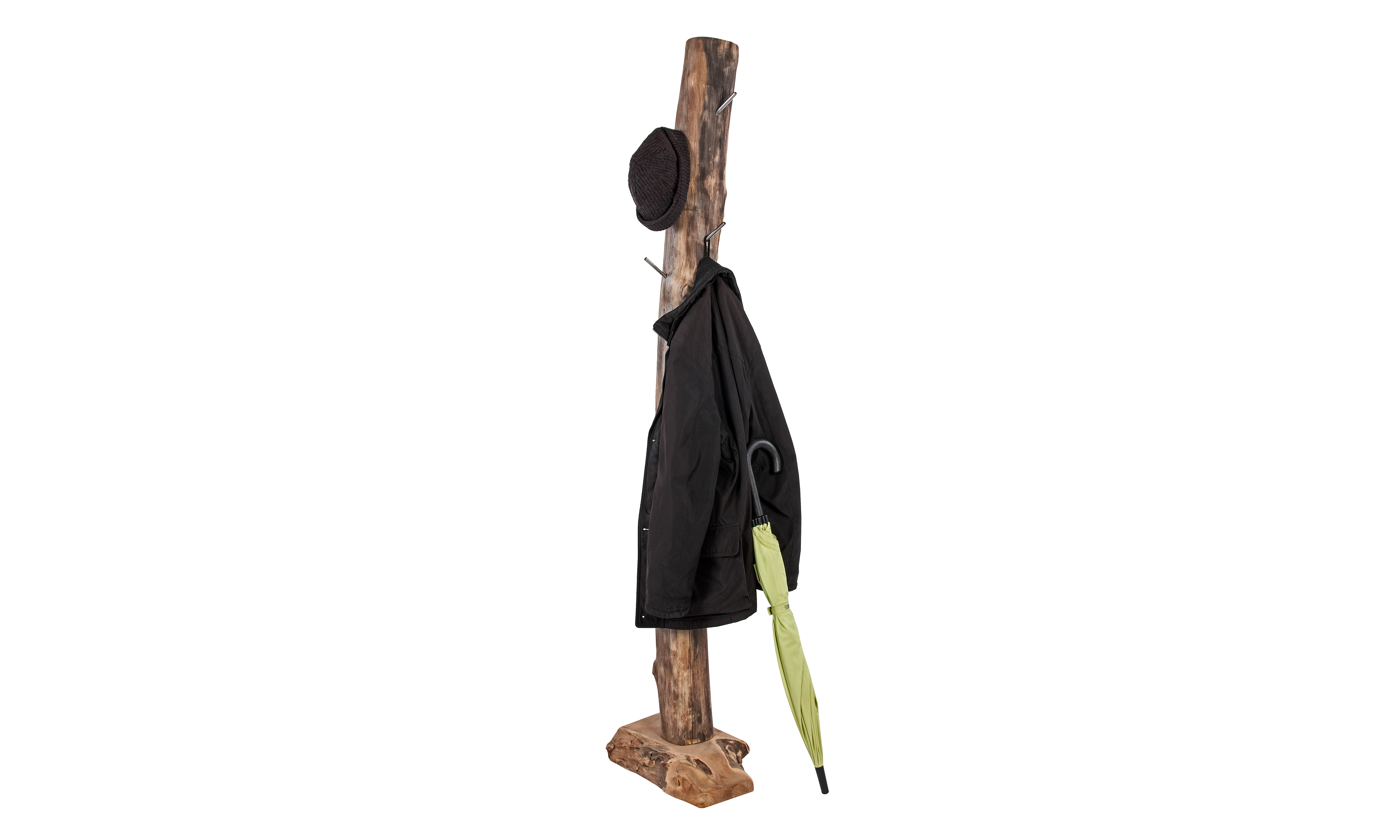 Garderobe Kleiderständer 40 x 25 x 185 cm Teak HAKON