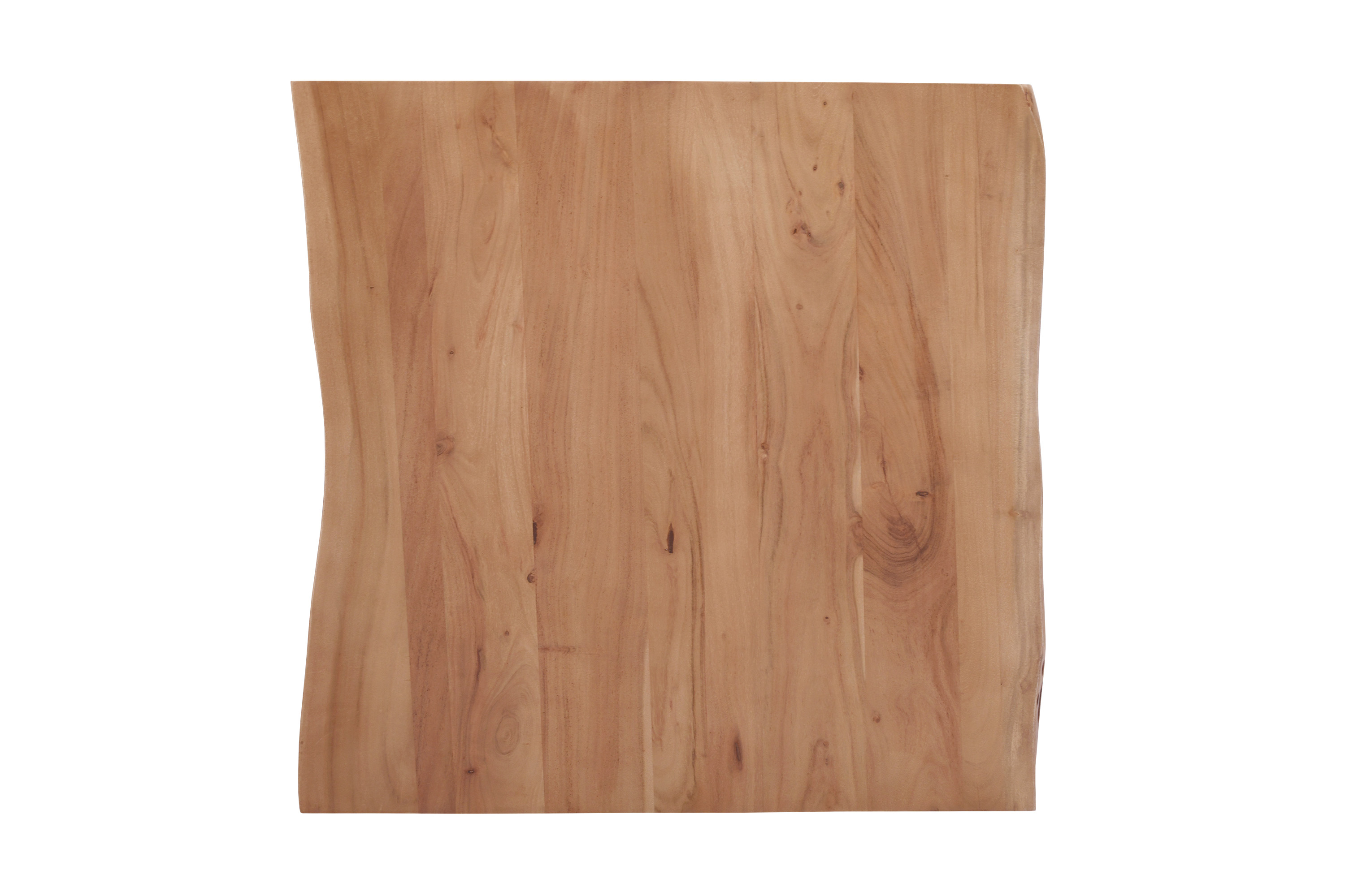 Tischplatte Baumkante Akazie Natur 90 x 90 cm NOAH