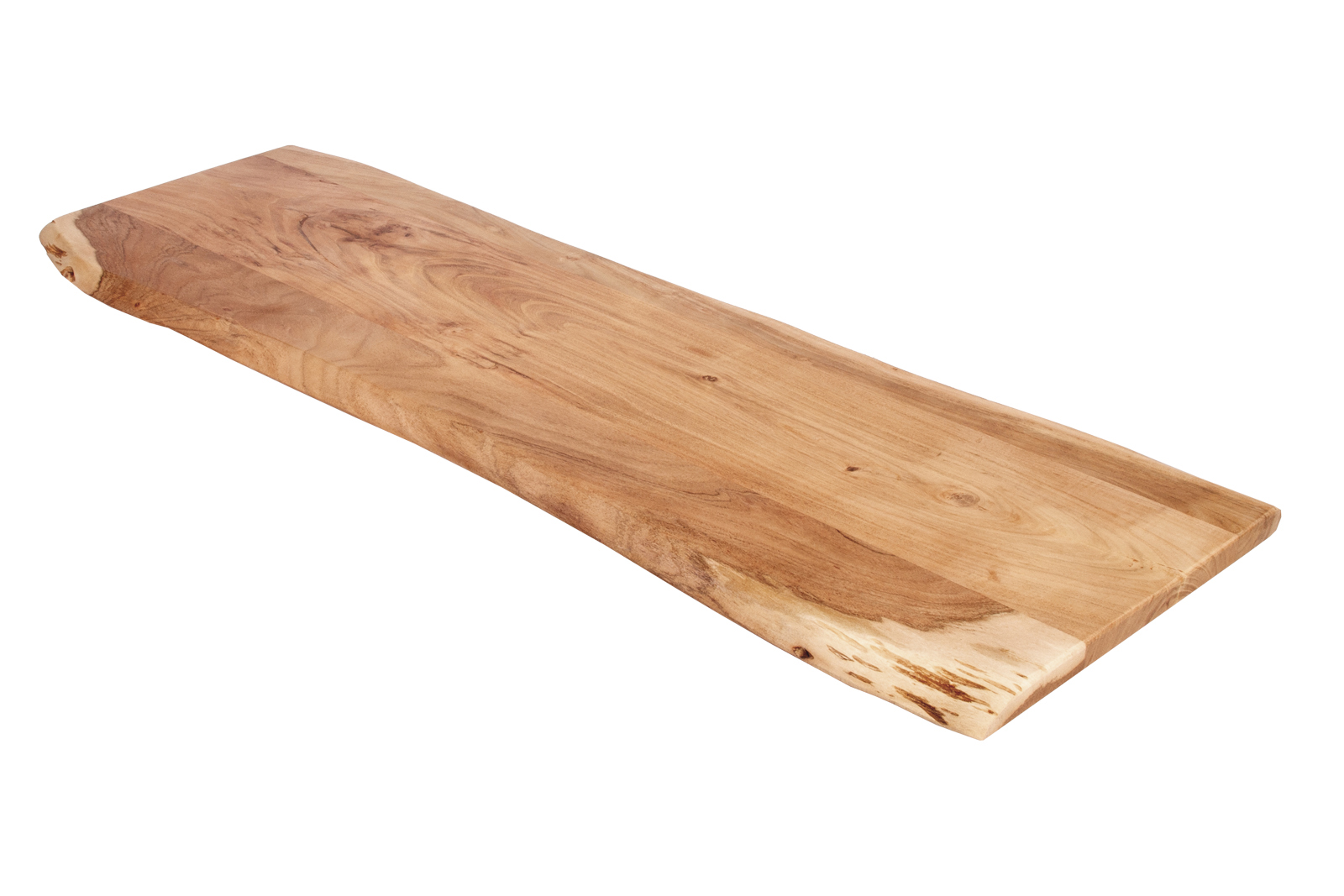 Tischplatte Baumkante Akazie Natur 120 x 40 cm CURTIS