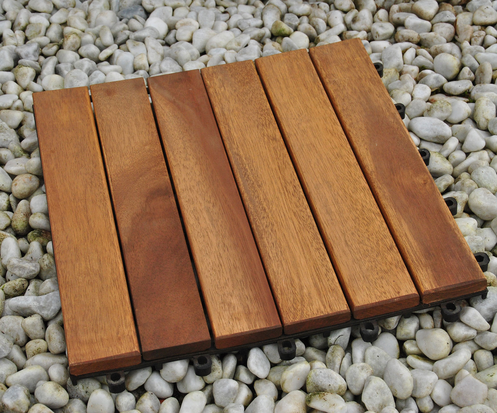 Holzfliesen Set 66 Stück = 6 m ² Akazie Modell 01