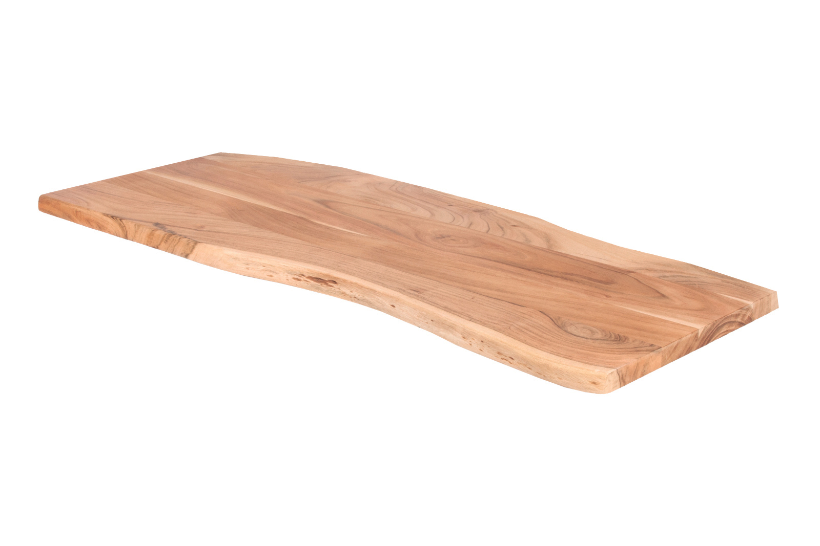  Tischplatte Baumkante Akazie Natur 100 x 40 cm CURTIS