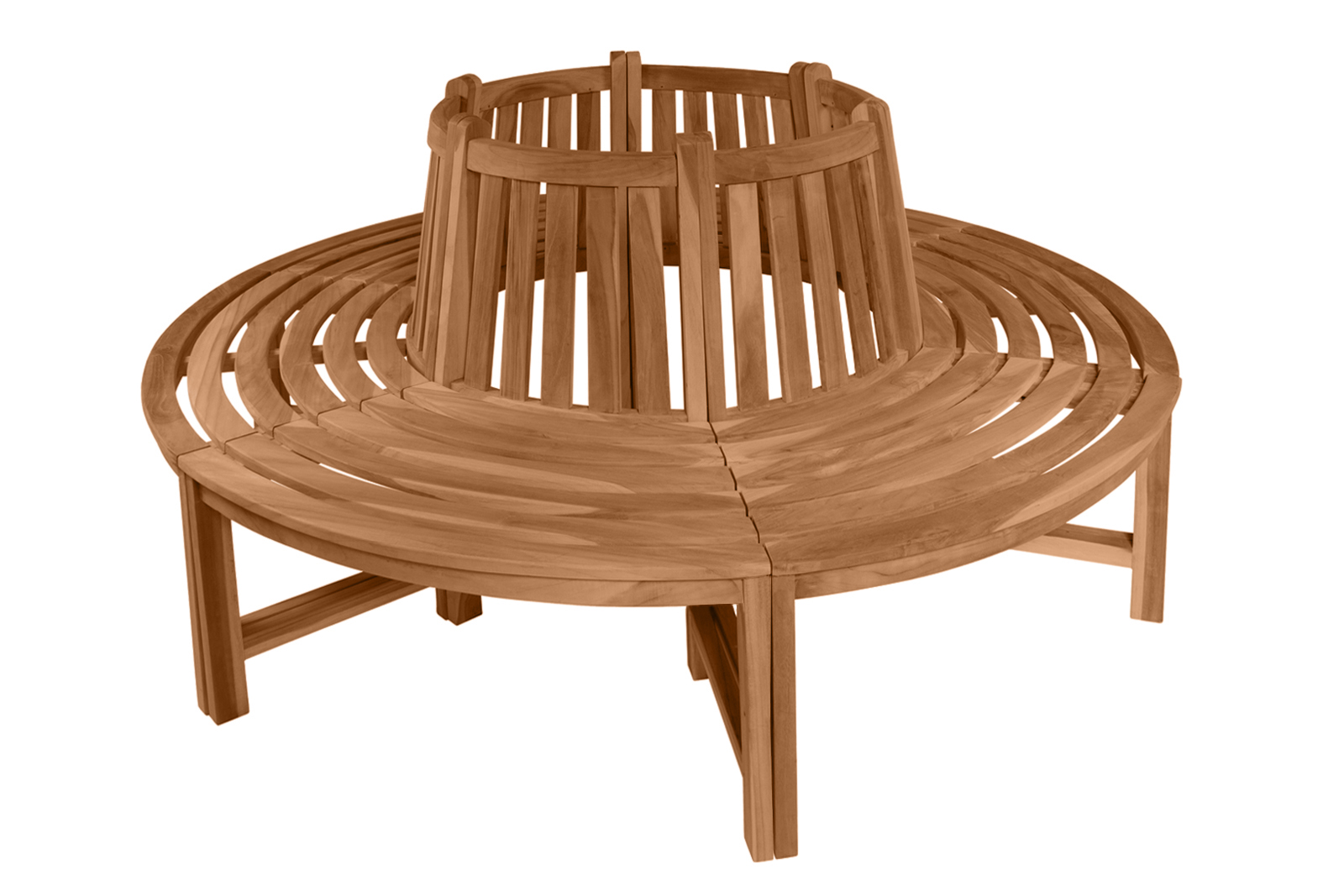 Rundbank 360° Gartenbank Teak massiv  ø180 cm Highline TIMO