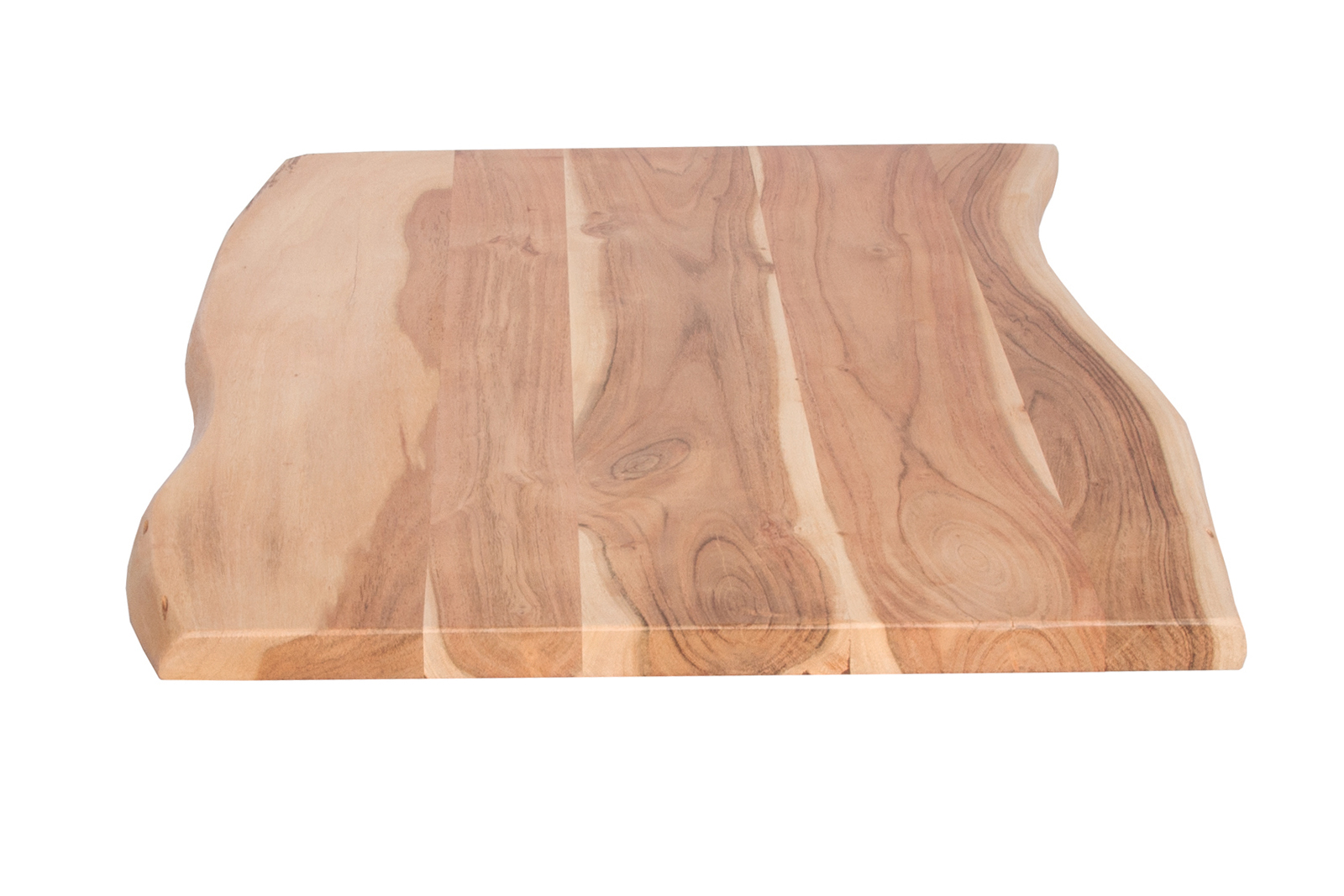  Tischplatte Baumkante Akazie Natur 80 x 60 cm CURT