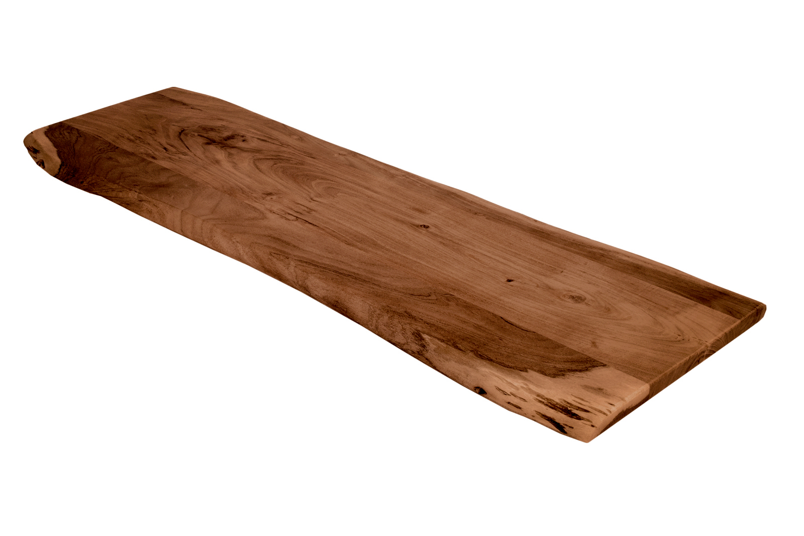  Tischplatte Baumkante Akazie Nuss 120 x 40 cm CURTIS
