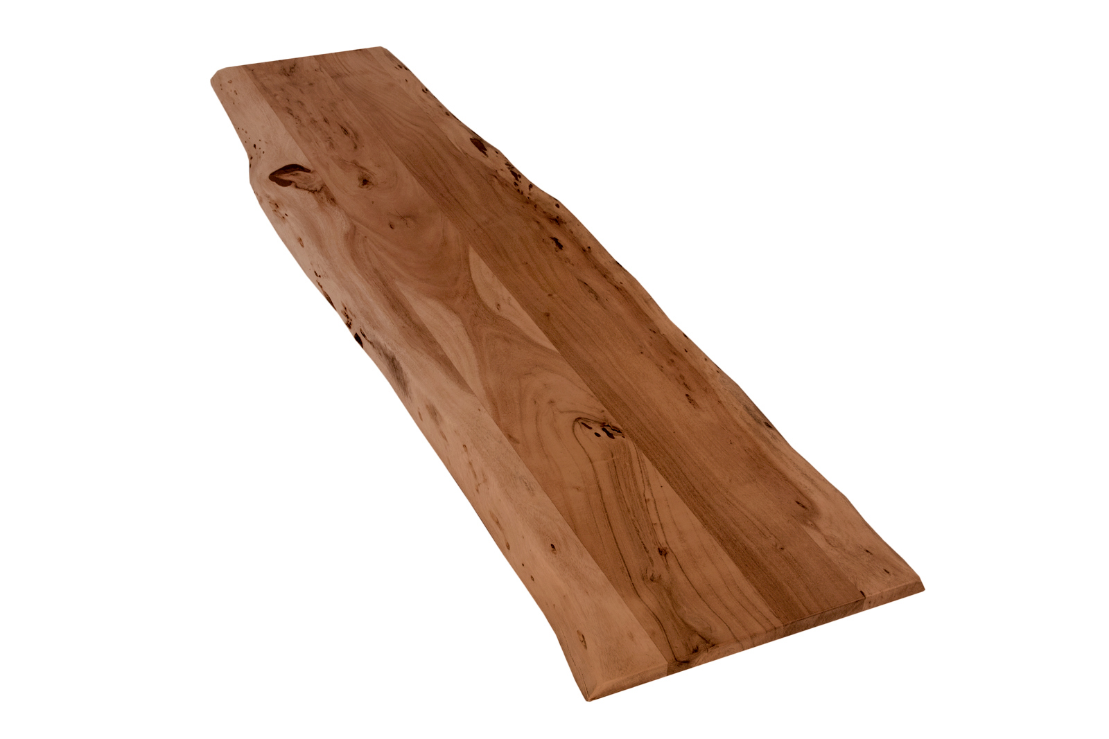  Tischplatte Baumkante Akazie Nuss 160 x 40 cm CURTIS