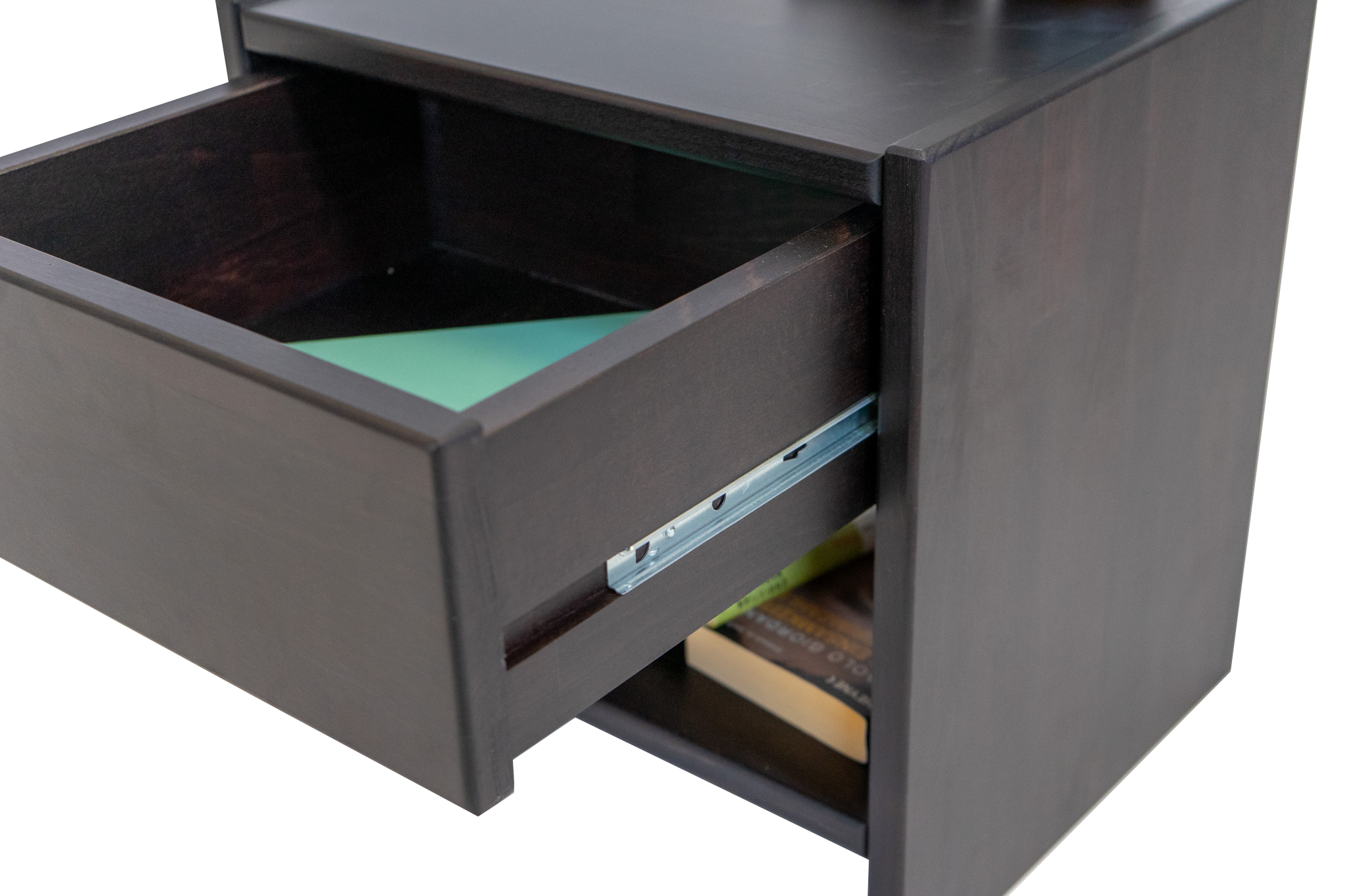 Nachttisch Holz Nachtkonsole Buche wenge 40 x 33 cm CAMPINO
