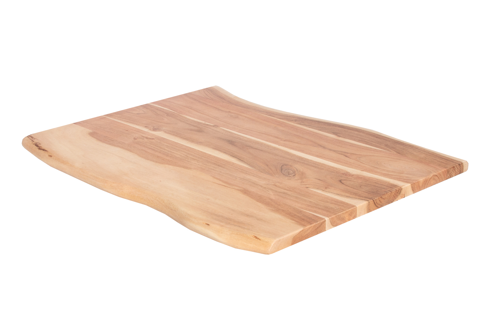  Tischplatte Baumkante Akazie Natur 80 x 60 cm CURT