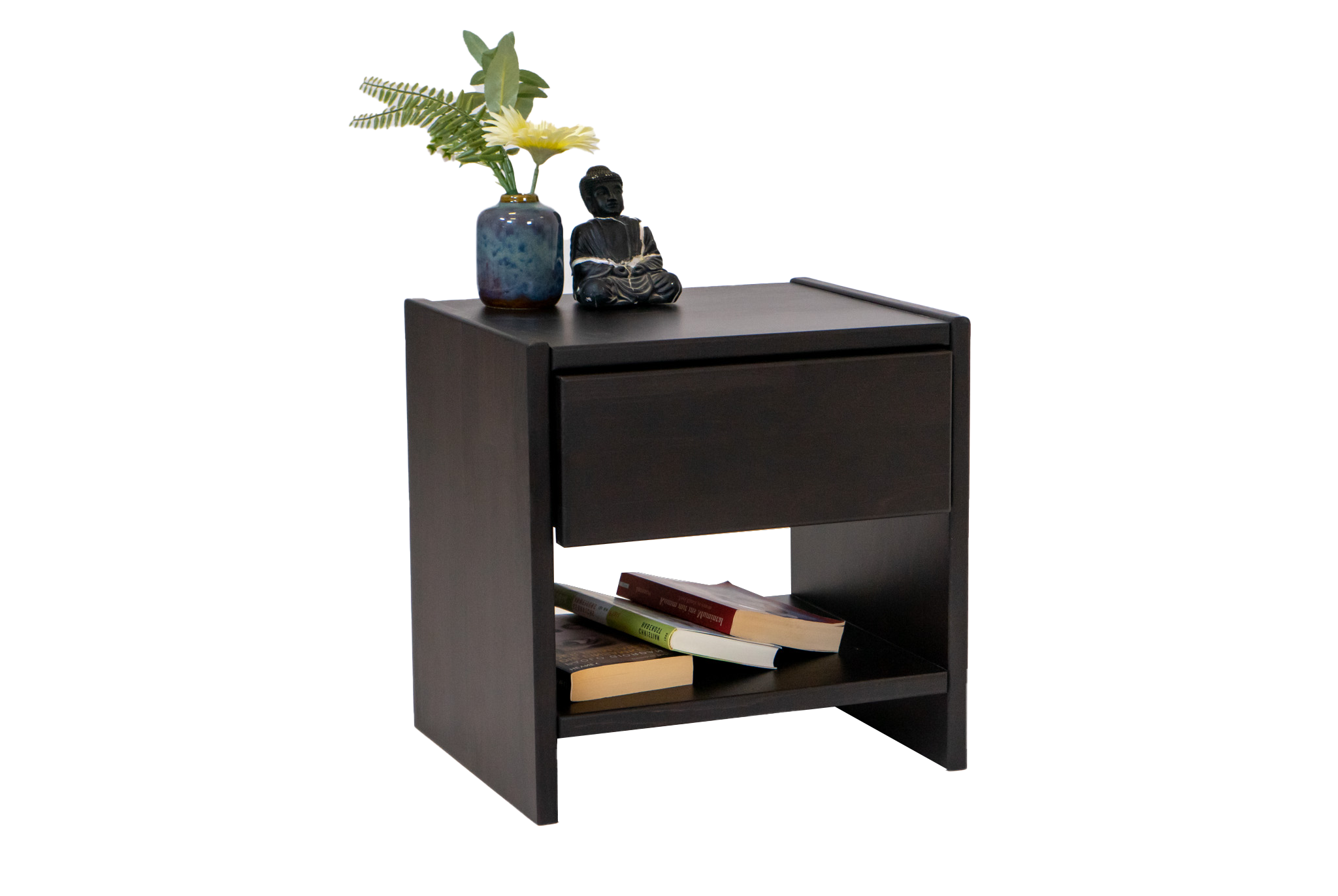 Nachttisch Holz Nachtkonsole Buche wenge 40 x 33 cm CAMPINO