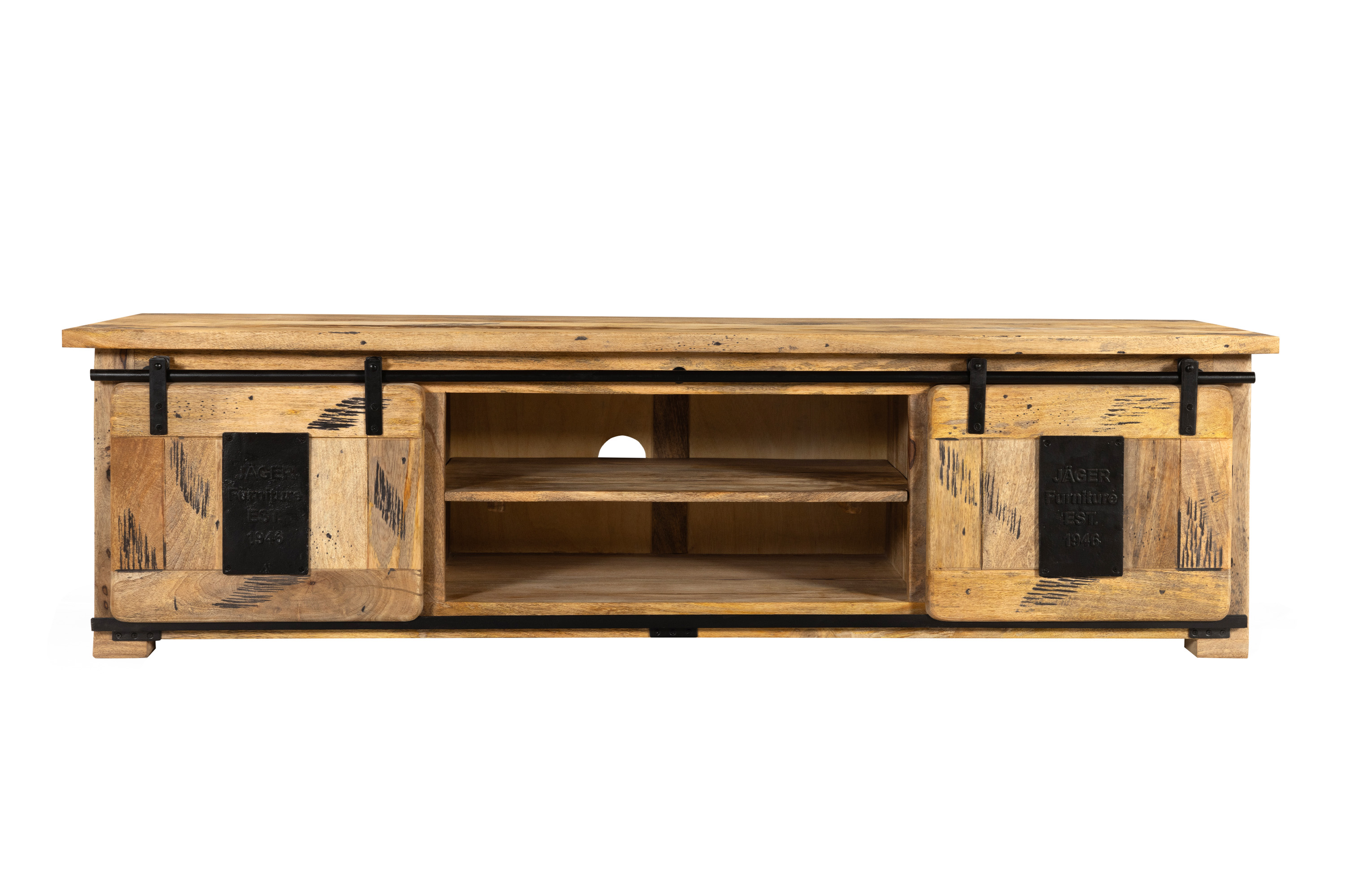 Lowboard Kommode TV-Board Mango massiv vintage 180 x 50 x 55 cm LIBRO