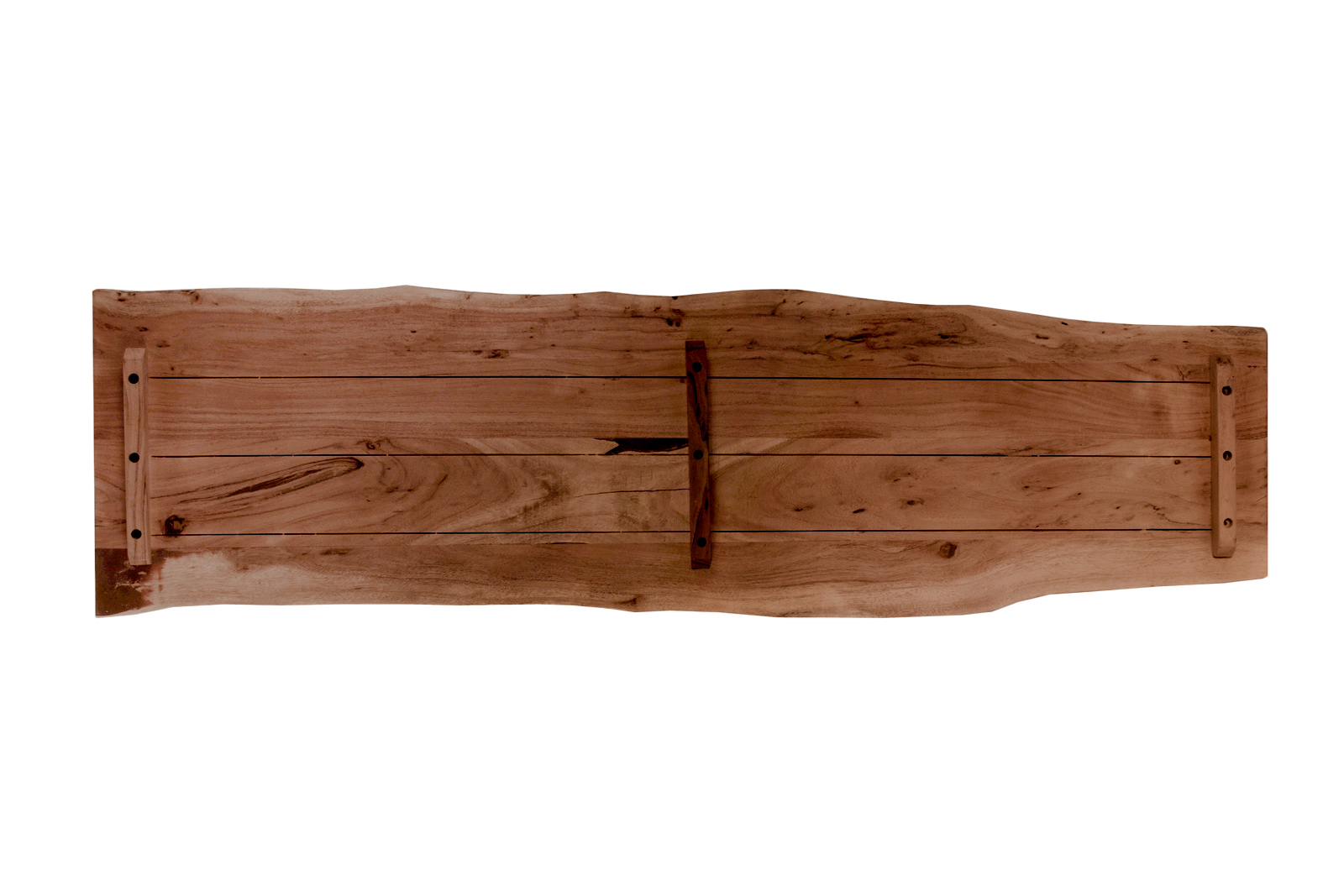  Tischplatte Baumkante Akazie Nuss 160 x 40 cm CURTIS