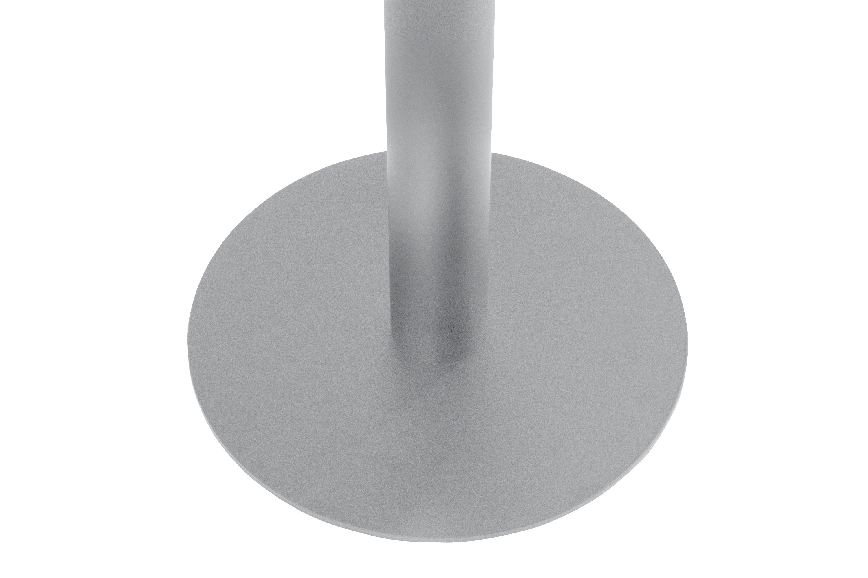 Tischgestell Bistrotische & Esstische Standfuß rund Einzelsäule 50x50x72 cm silber