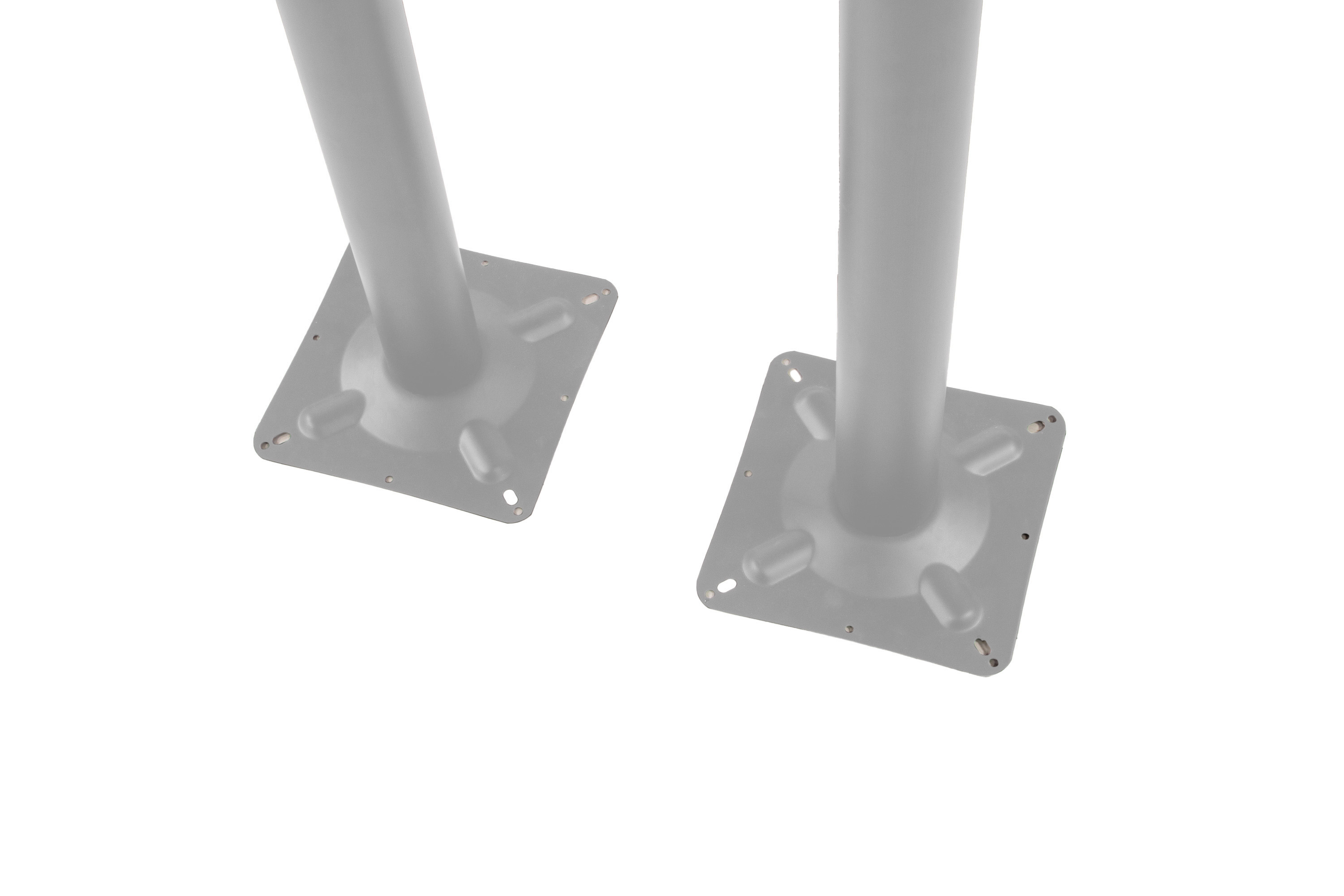 Tischgestell Bistrotische & Esstische Standfuß Doppelsäule Hoch 40x70x110 cm silber