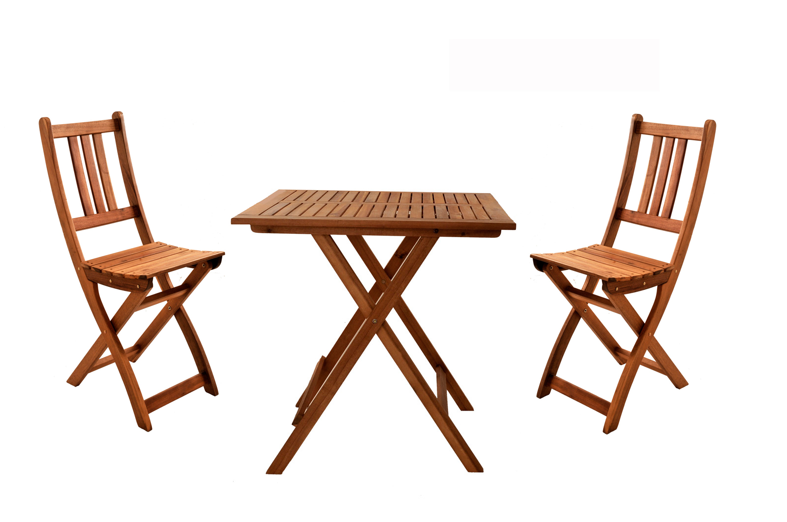  Balkonmöbel Set 3tlg Akazie Klapptisch 60 x 60 cm BLOOM