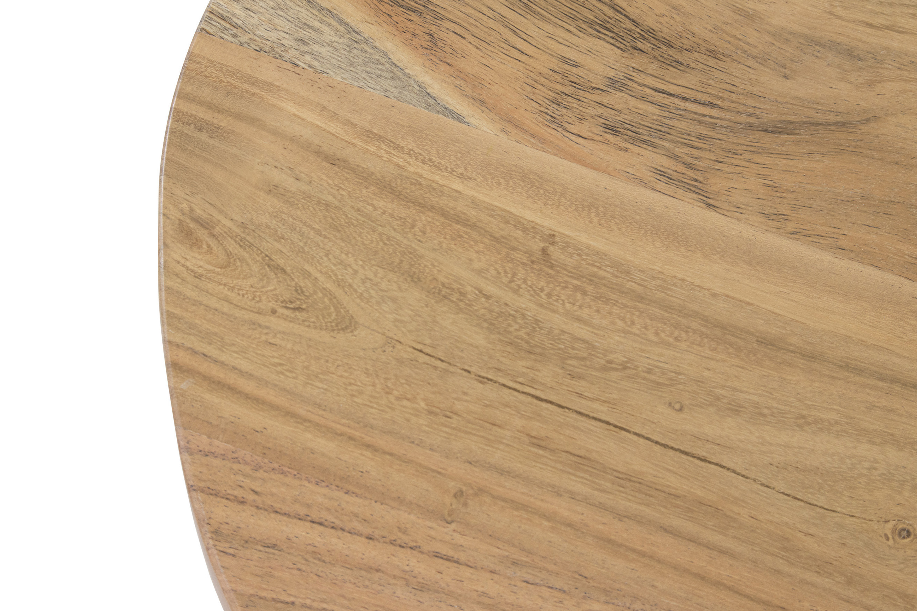 Tischplatte oval Akazie Natur 140 x 60 cm EMILIAN
