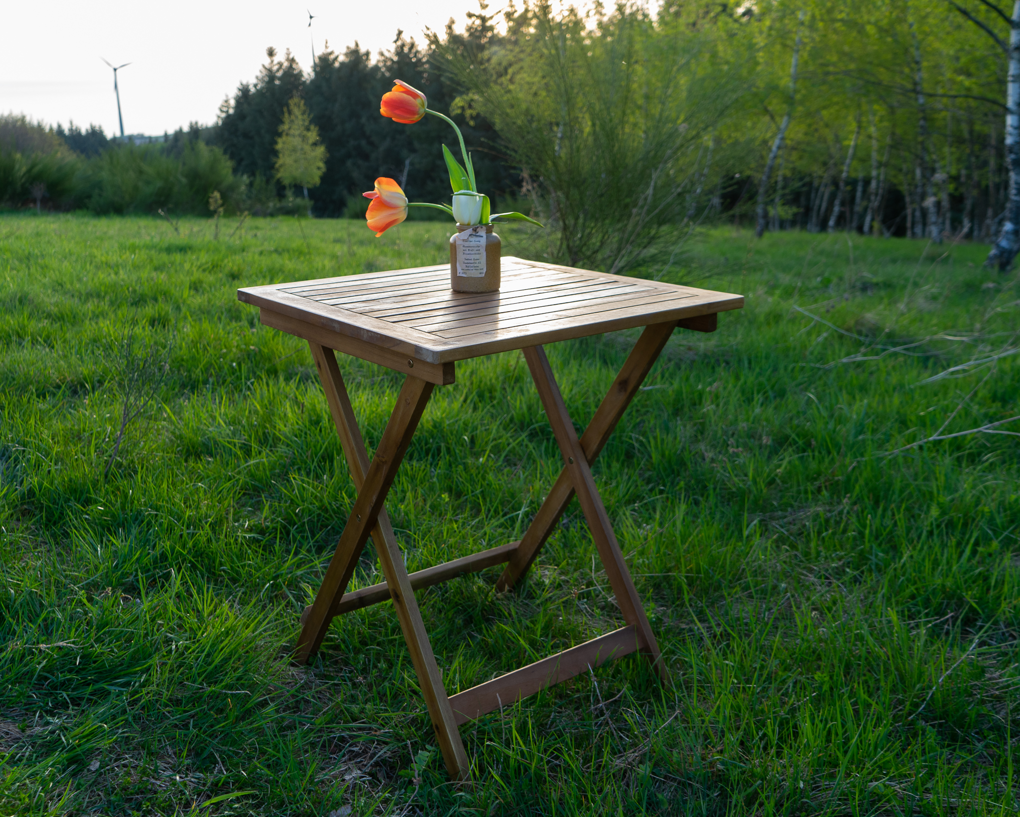 Balkontisch Akazie 60 x 60 cm klappbar BLOOM