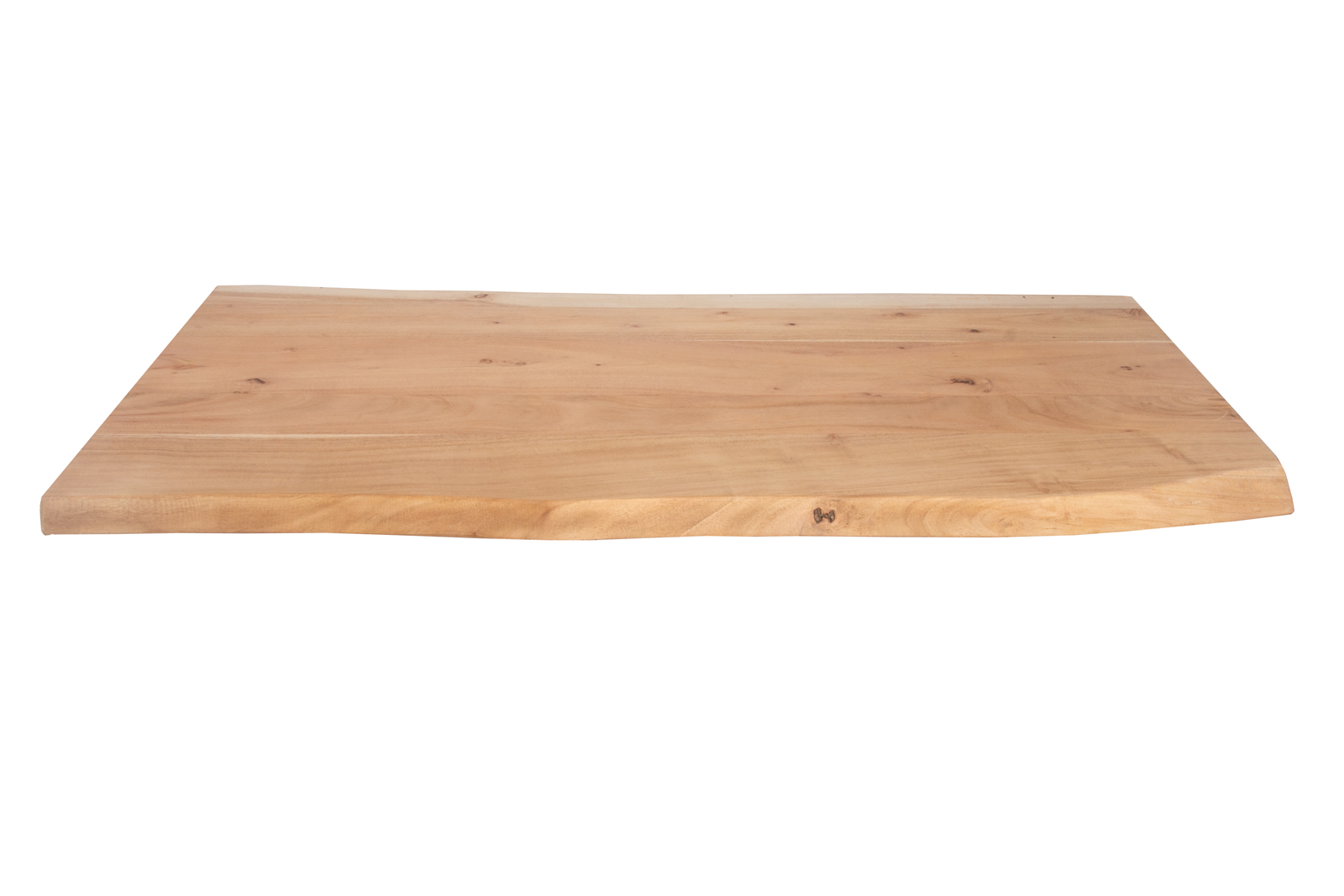  Tischplatte Baumkante Akazie Natur 100 x 60 cm CURT