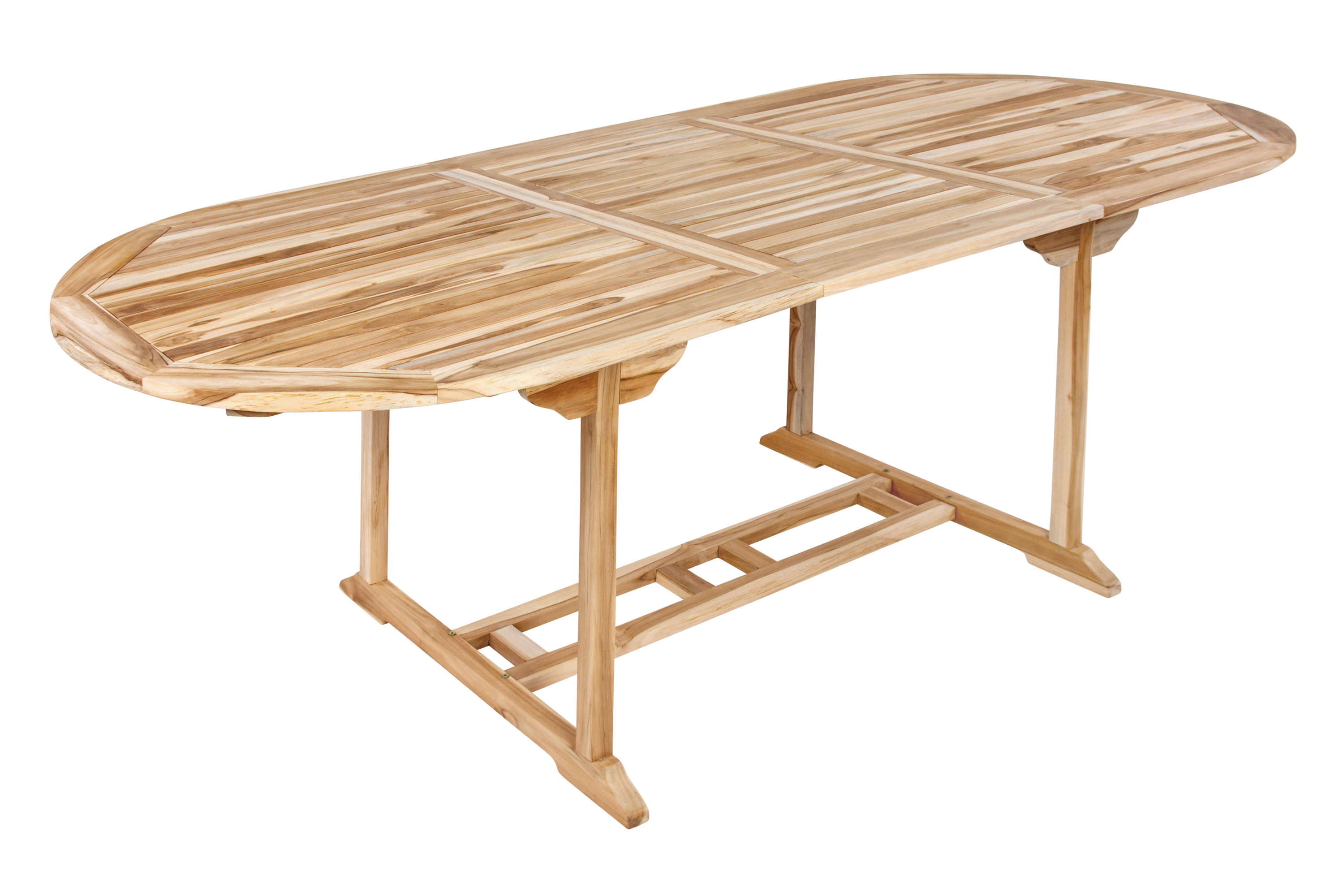  TEAK Gartentisch ausziehbar Teakholz 180 - 240 cm ARUBA