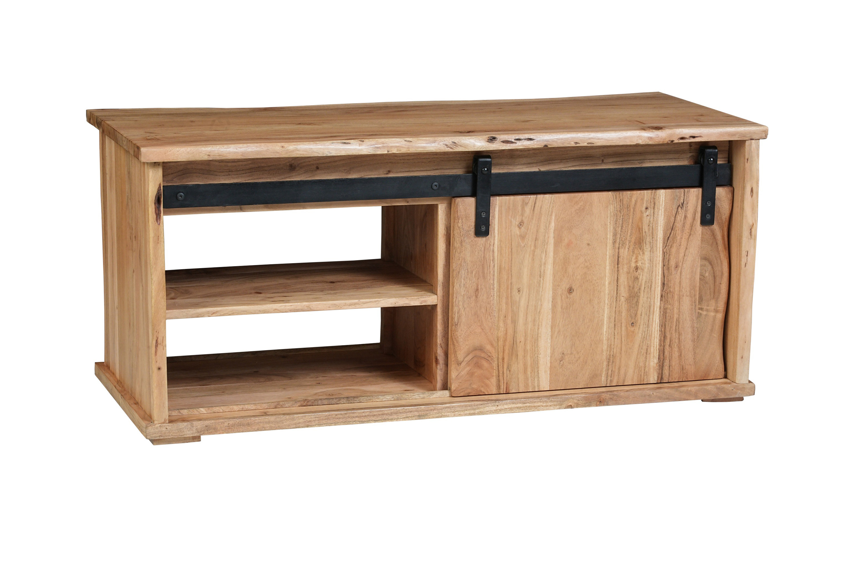 Couchtisch Baumkante 110 x 45 x 50 cm Akazienholt massiv naturfarben LIAN I