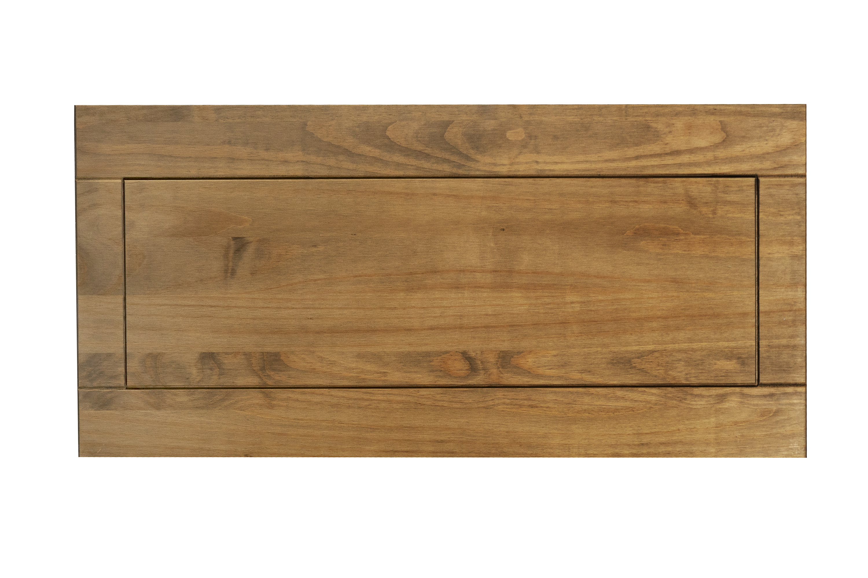 Sideboard Kommode 91,5 x 83,5 x 43 cm Pinienholz weiß honigfaben lasiert MEXICO