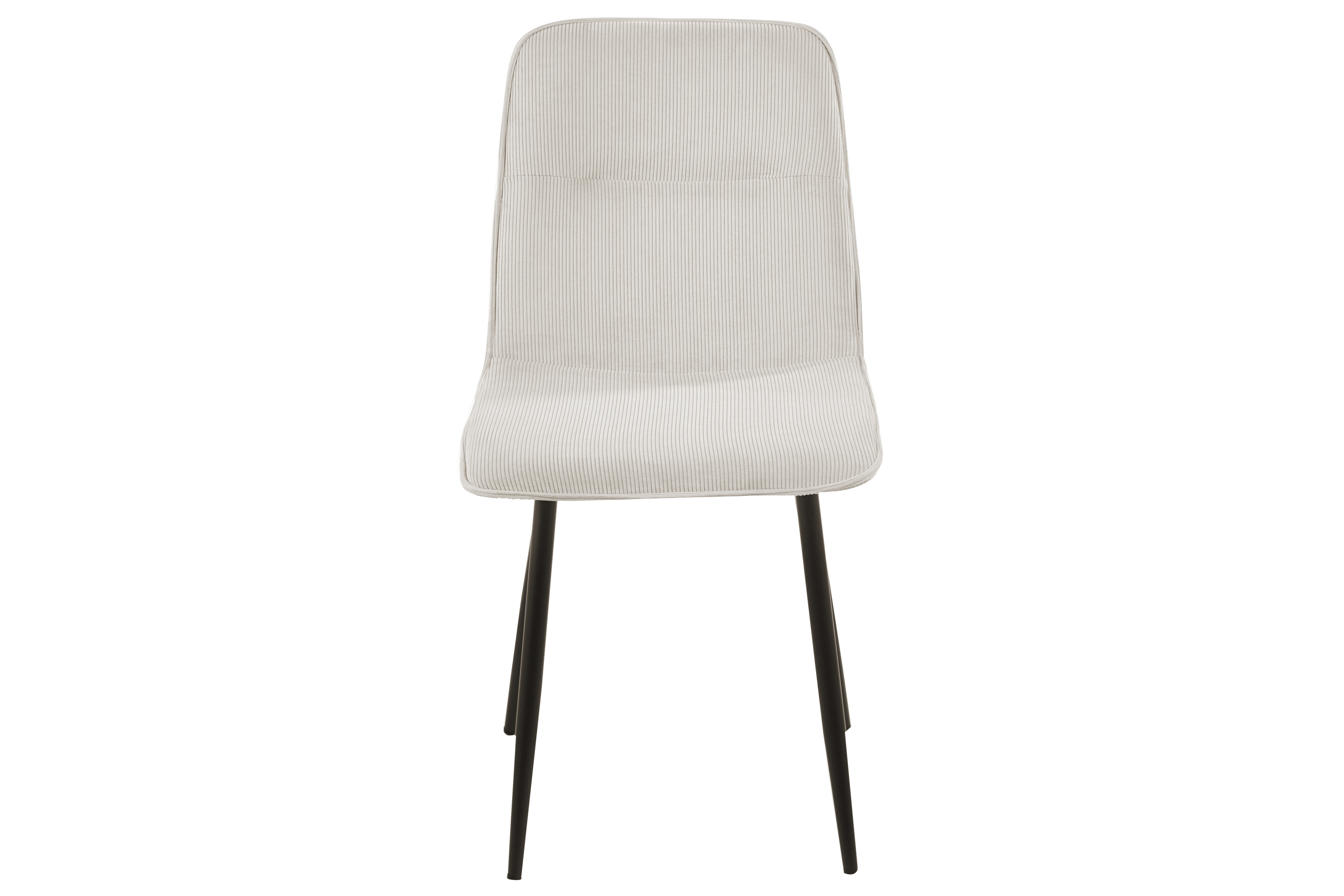 Schalenstuhl Stoffbezug creme Gestell schwarz SUSI