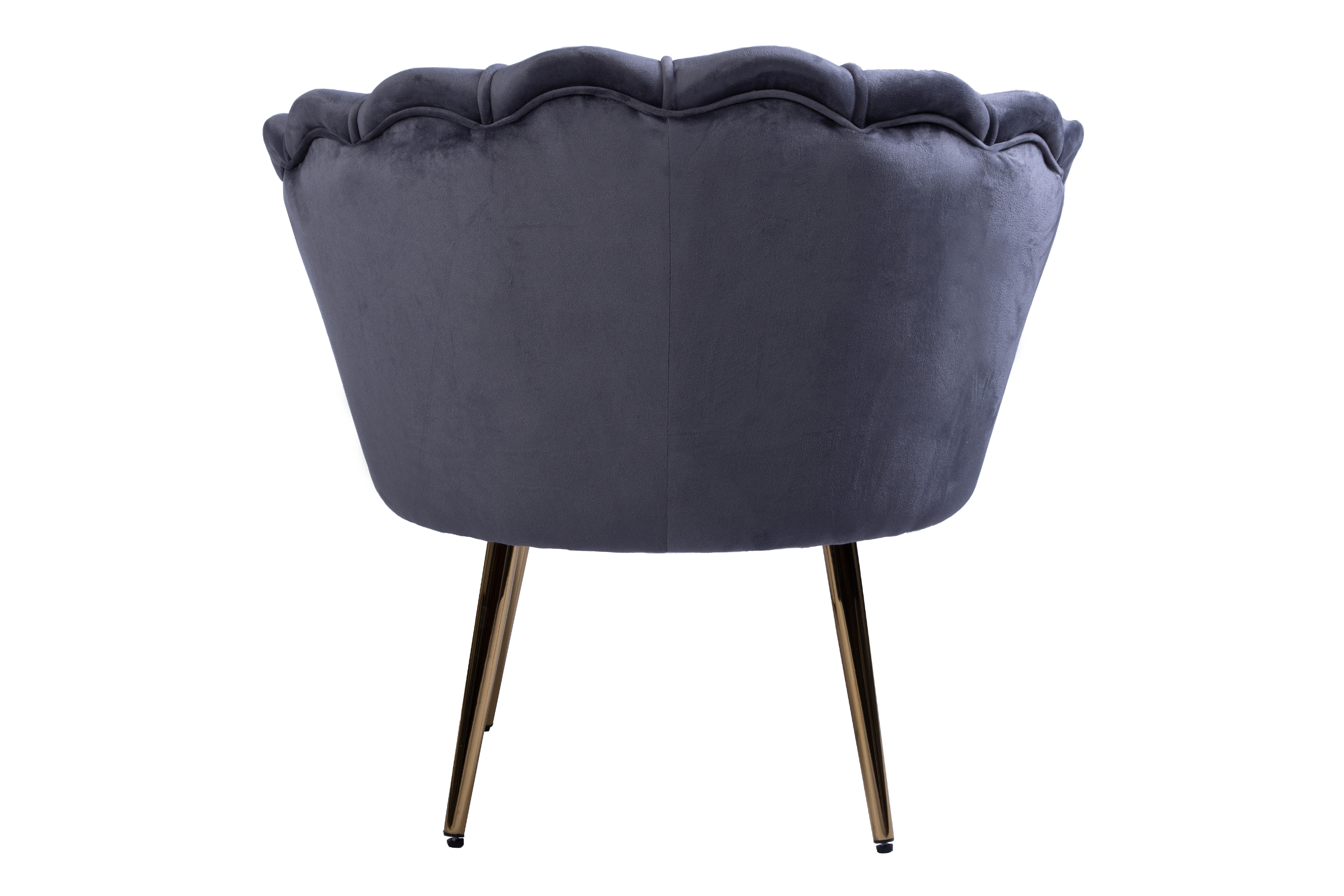  Armlehnsessel Polstersessel Samt Anthrazit Retro-Look BIG CHAIR