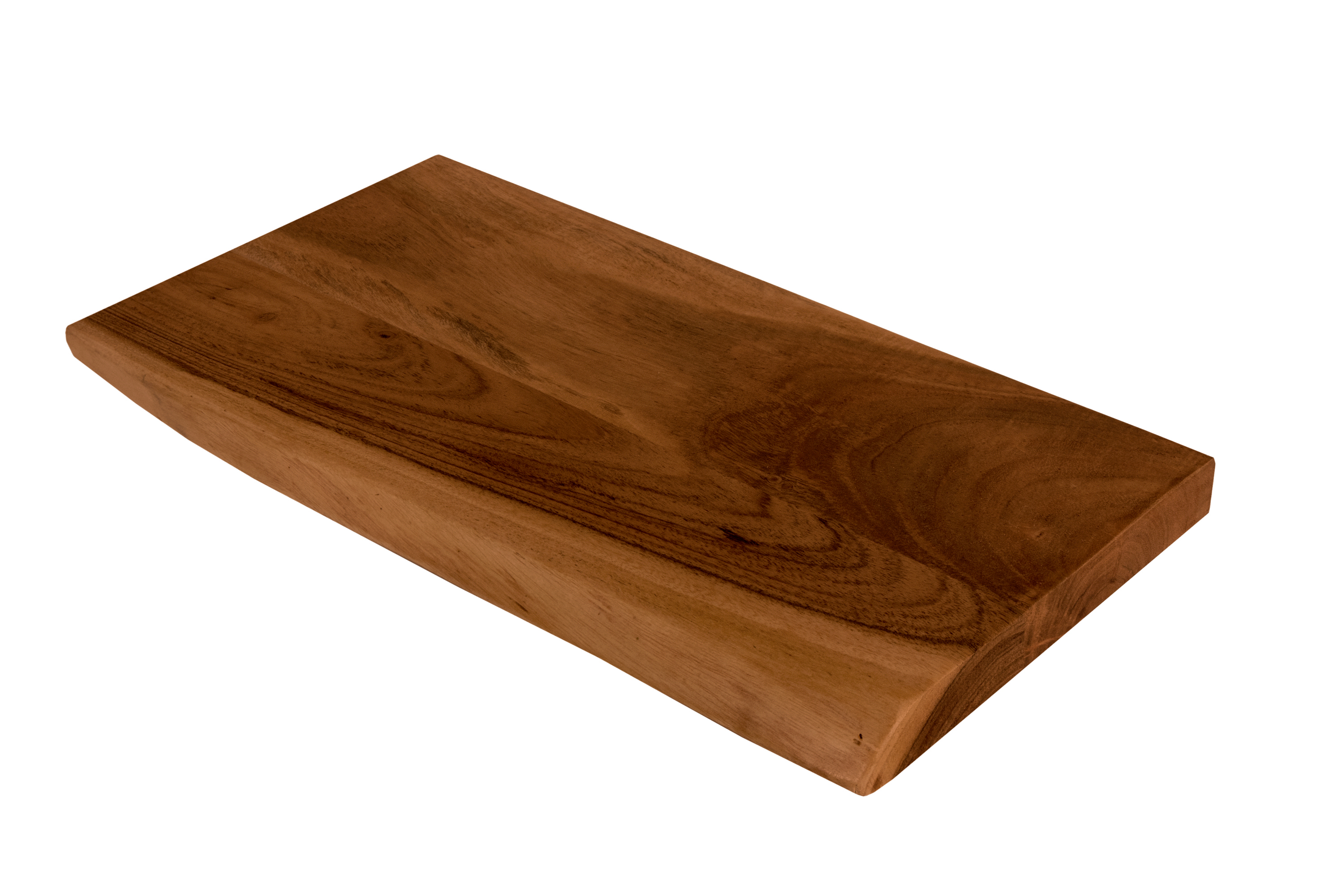Steckboard mit Baumkante Wandregal Akazie massiv nussbaum lackiert 30 x 20 Amanda
