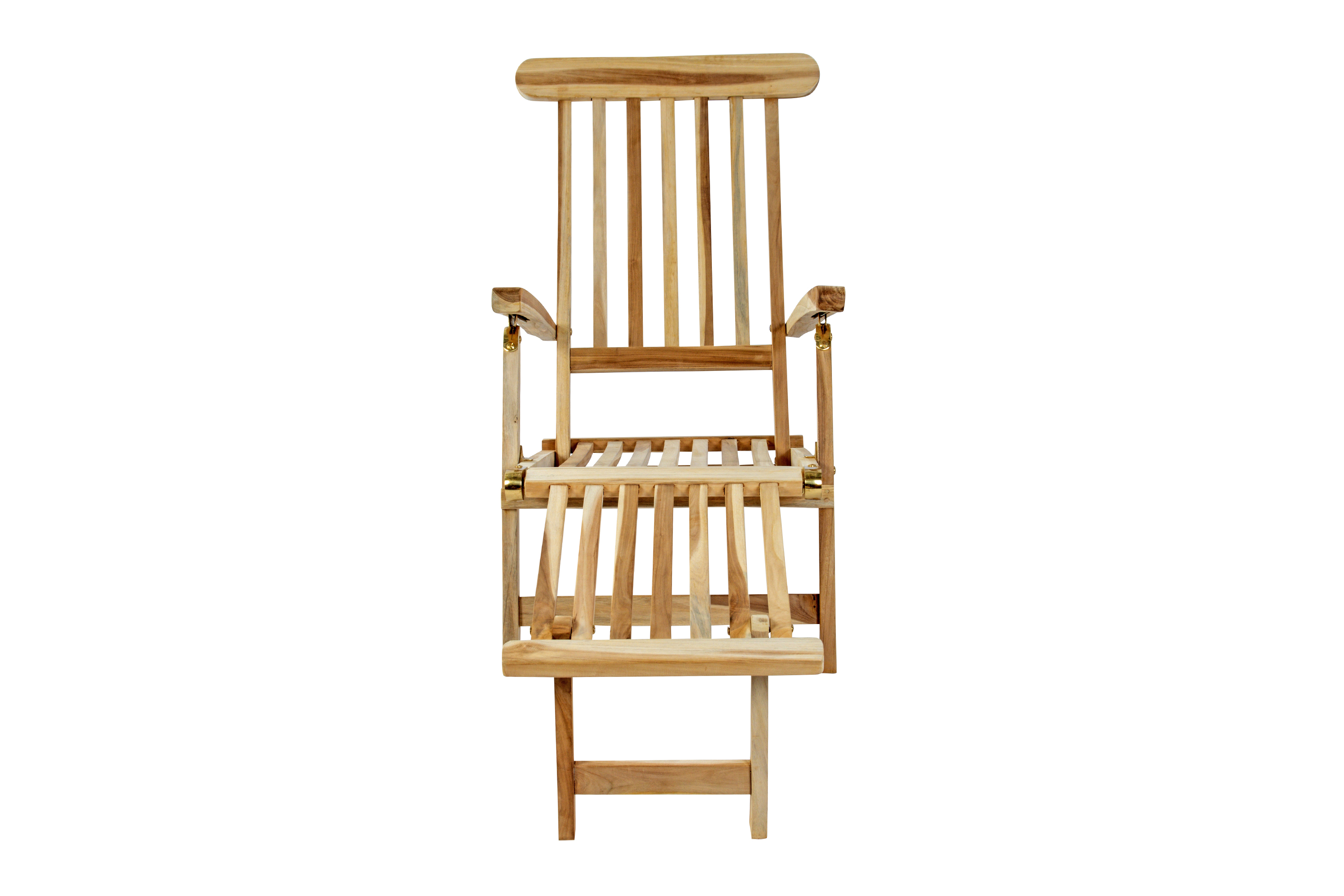 Gartenliege klappbar Teakholz Deckchair 150 cm PUCCON