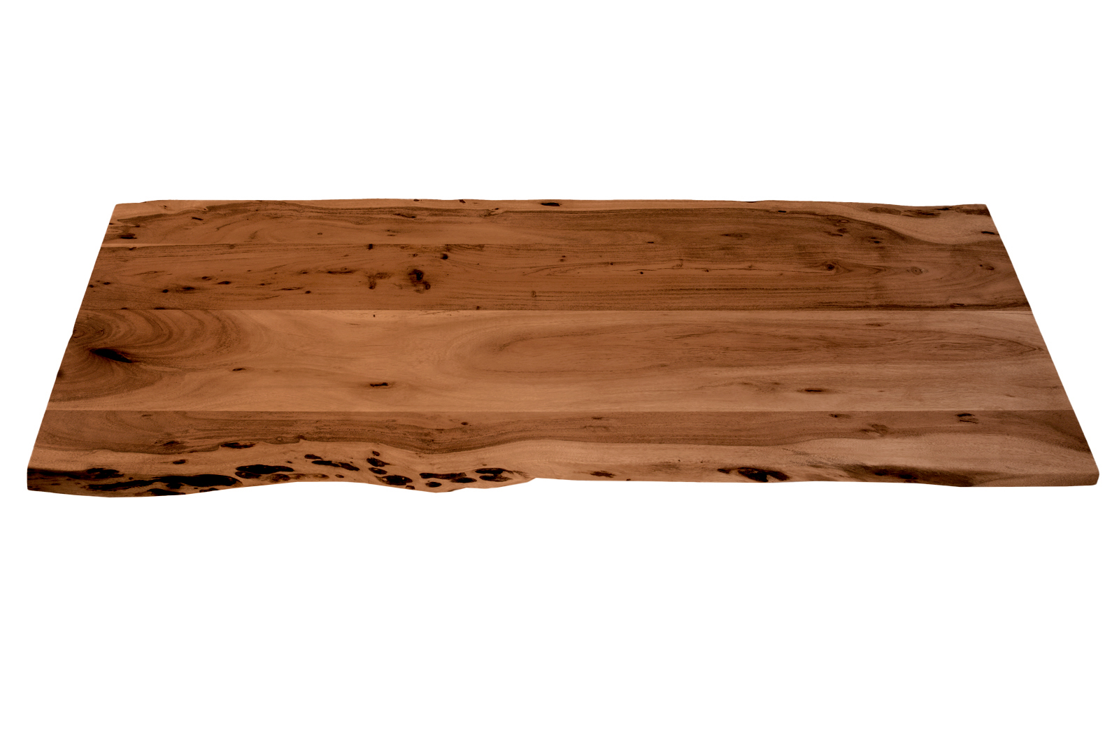  Tischplatte Baumkante Akazie Nuss 140 x 60 cm CURT