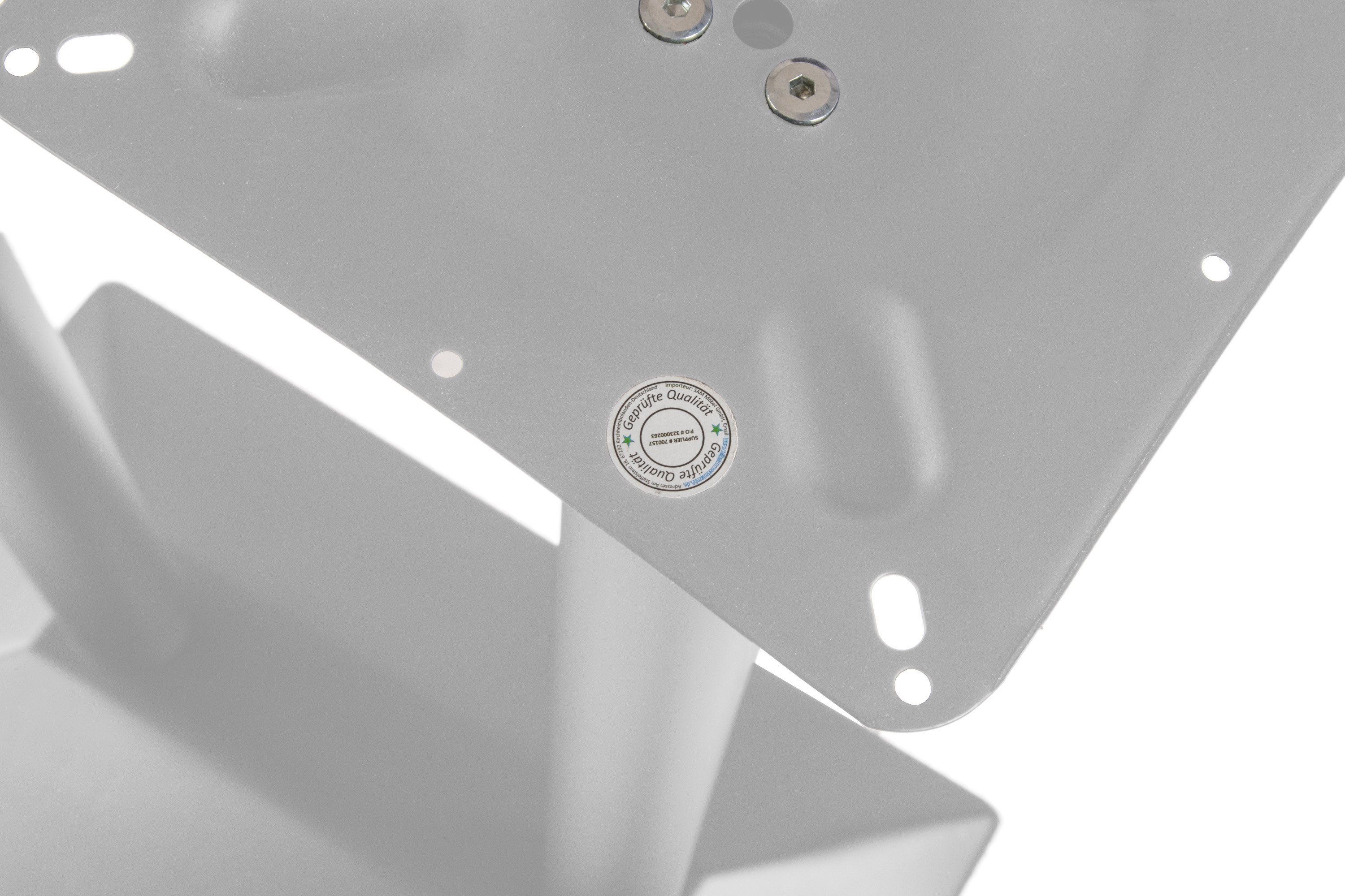 Tischgestell Bistrotische & Esstische Standfuß Doppelsäule Hoch 40x70x110 cm silber