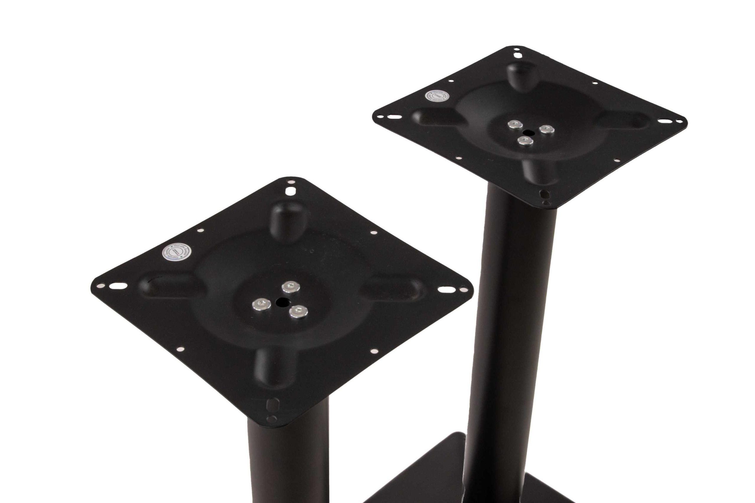 Tischgestell Bistrotische & Esstische Standfuß Doppelsäule 40x70x72 cm schwarz