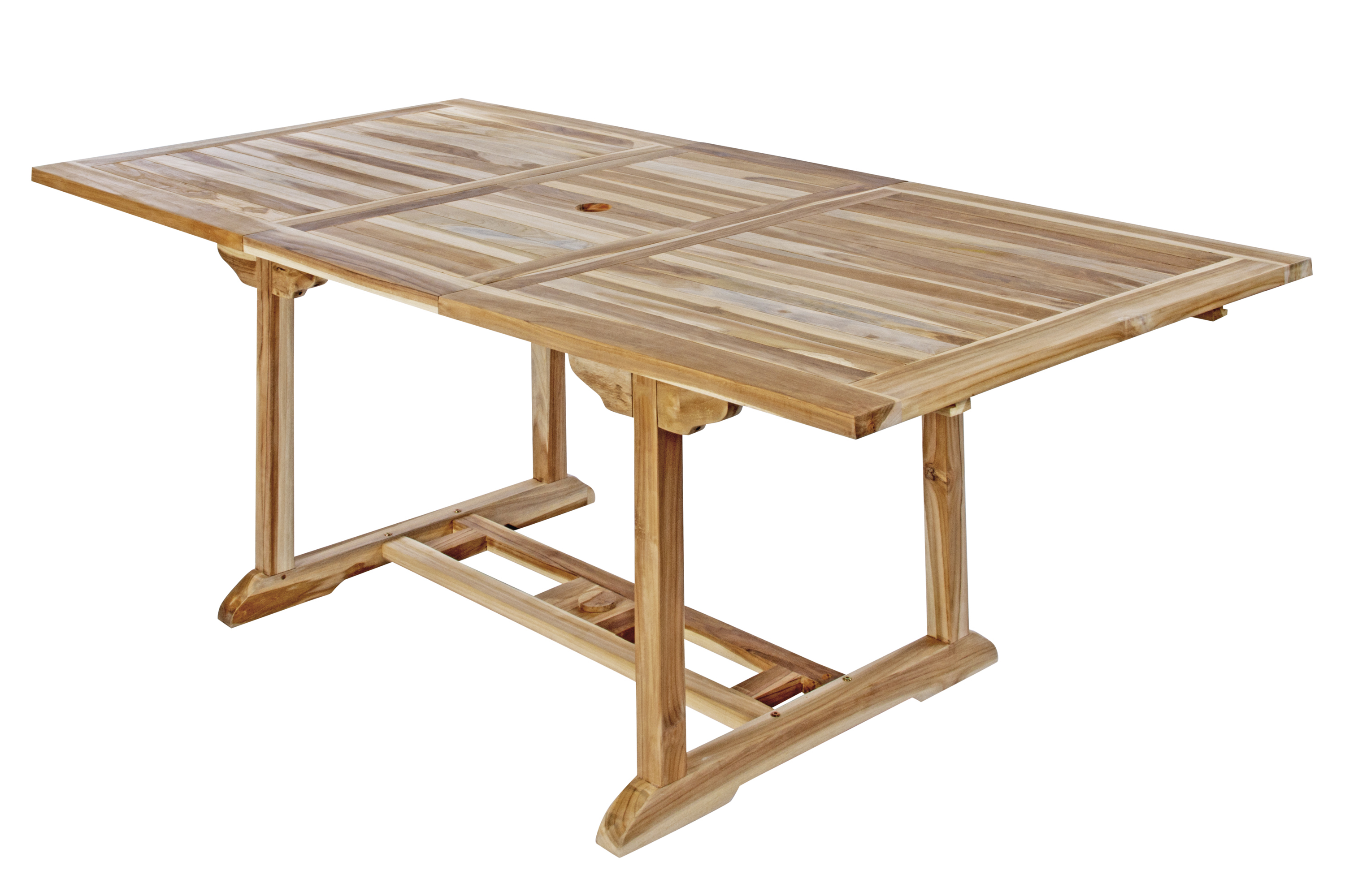 Gartenmöbel Set 4tlg mit Eckbank Teak Gartentisch ausziehbar 120-170 cm MADERA/CARACAS
