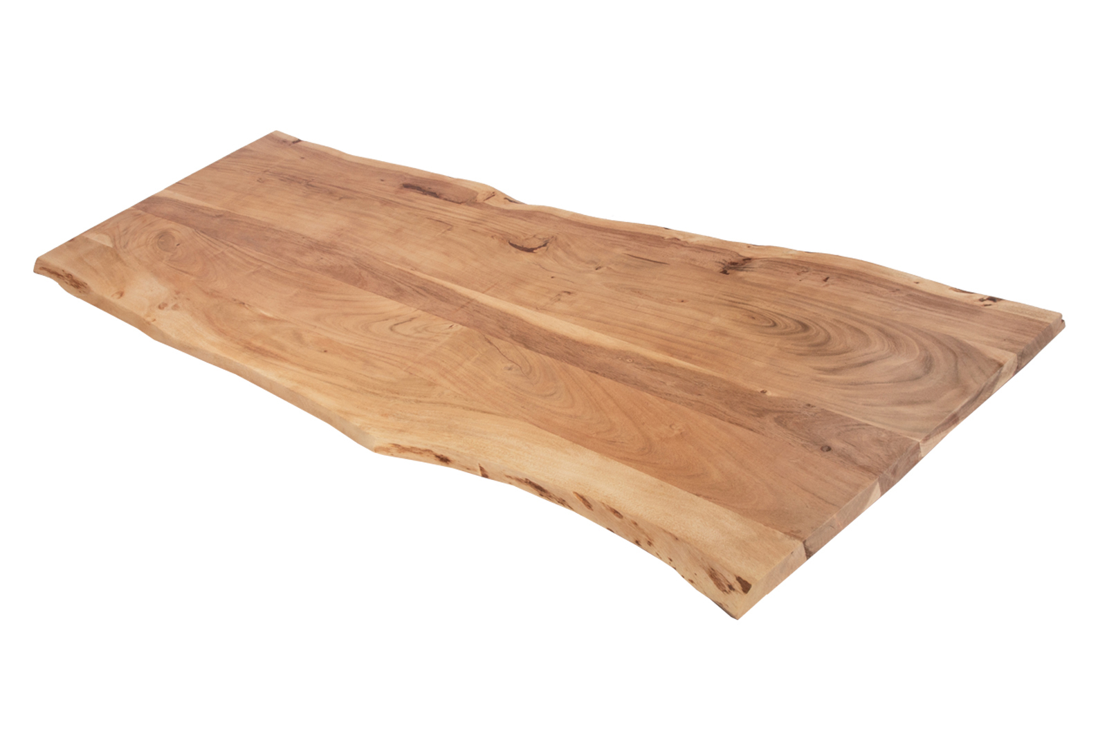  Tischplatte Baumkante Akazie Natur 180 x 60 cm CURT