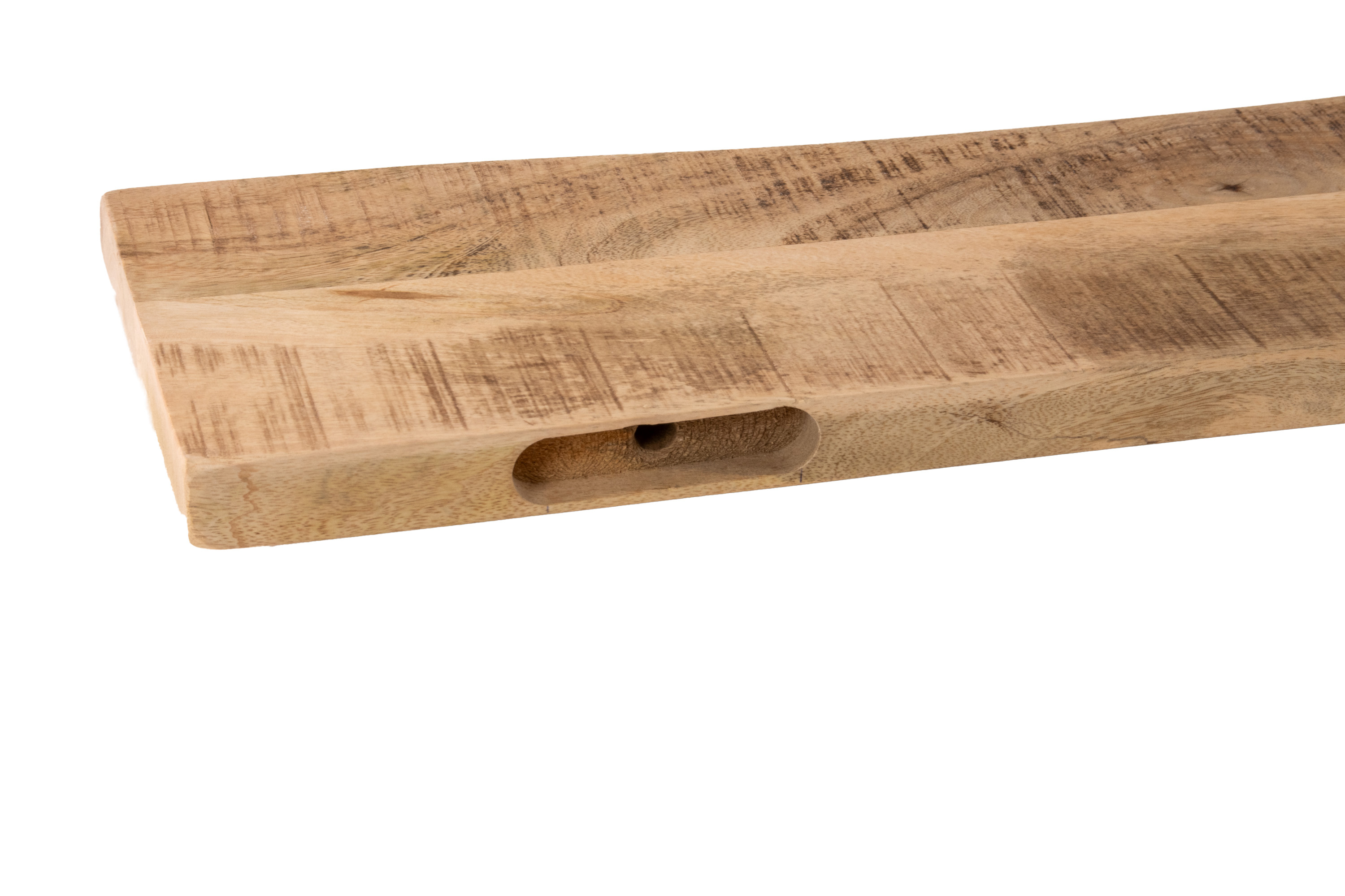 Steckboard mit Baumkante Wandregal Mango rough lackiert 130 x 20 Amanda