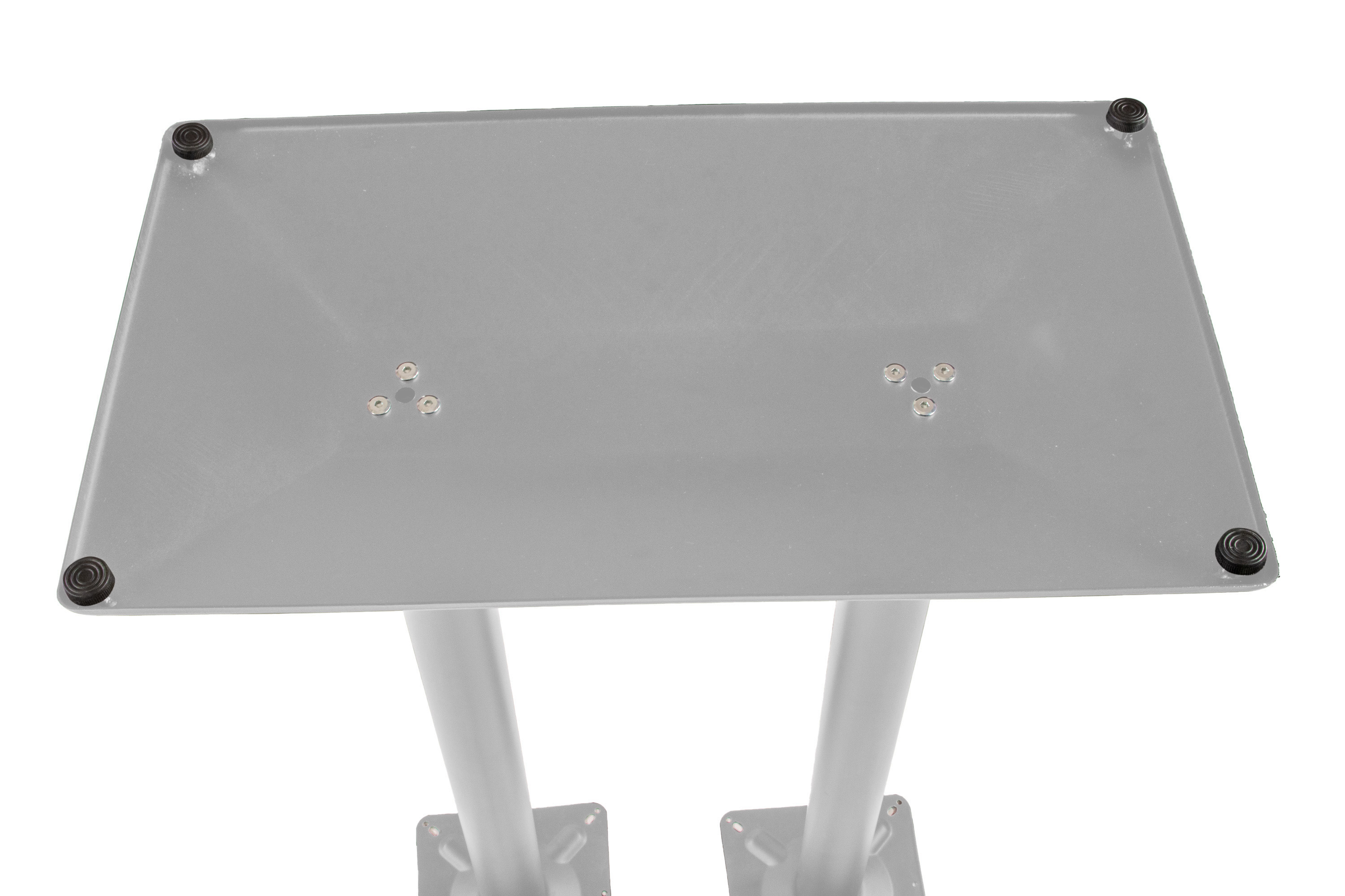 Tischgestell Bistrotische & Esstische Standfuß Doppelsäule Hoch 40x70x110 cm silber