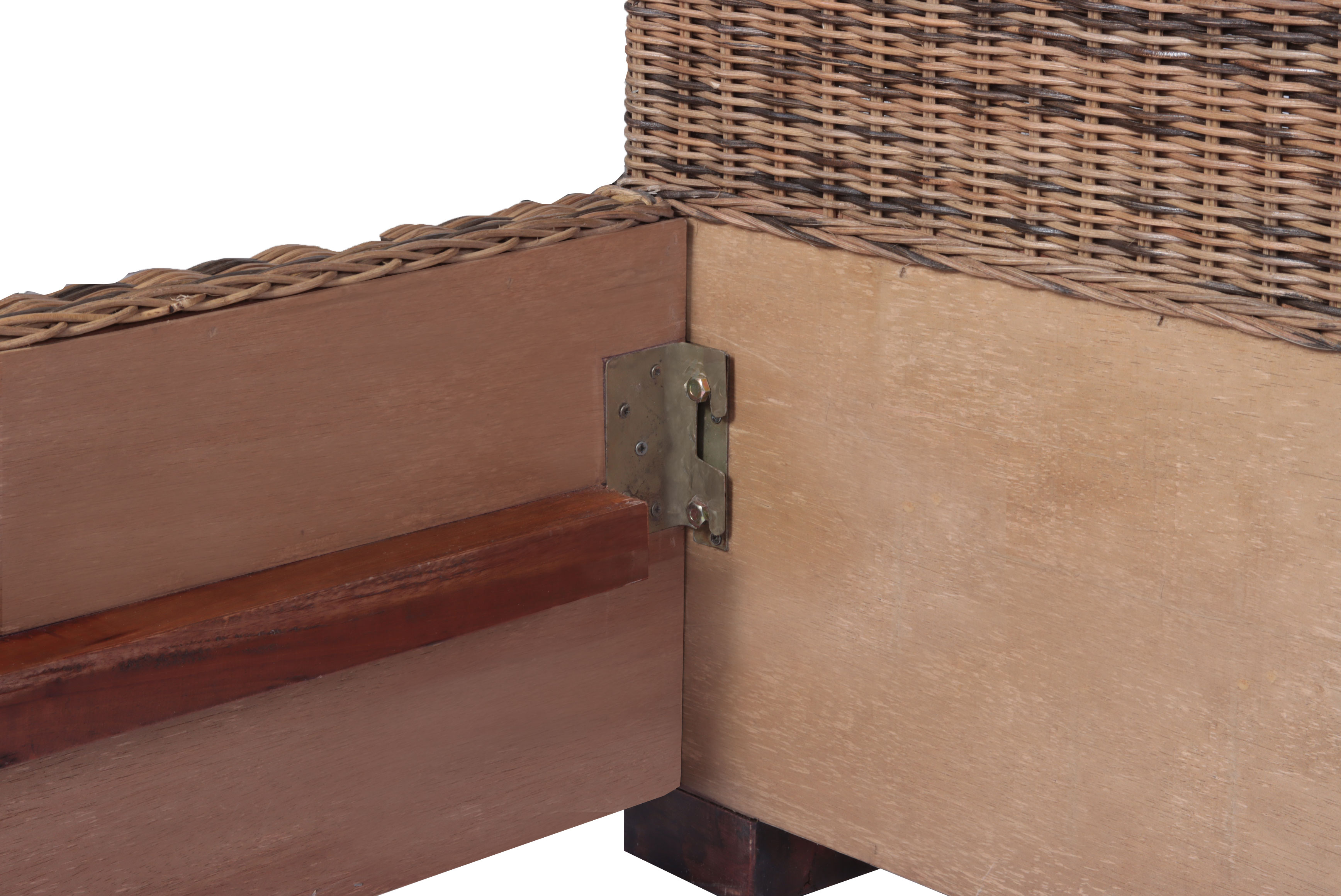  Rattanbett Doppelbett 180 x 200 cm Rattan Slash