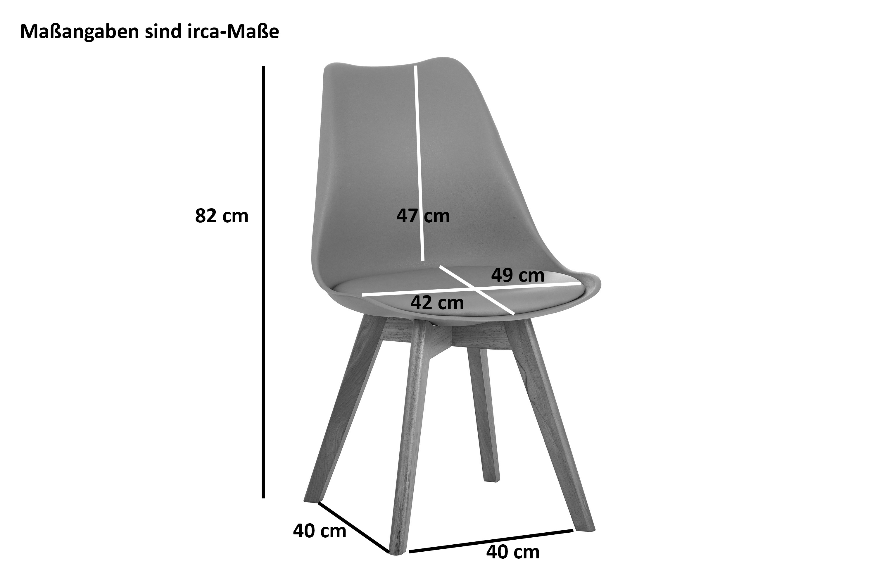 Esszimmer Schalenstuhl & Polster Kunstleder schwarz Stuhlbein Massivholz nussbaumfarben LOVELACE