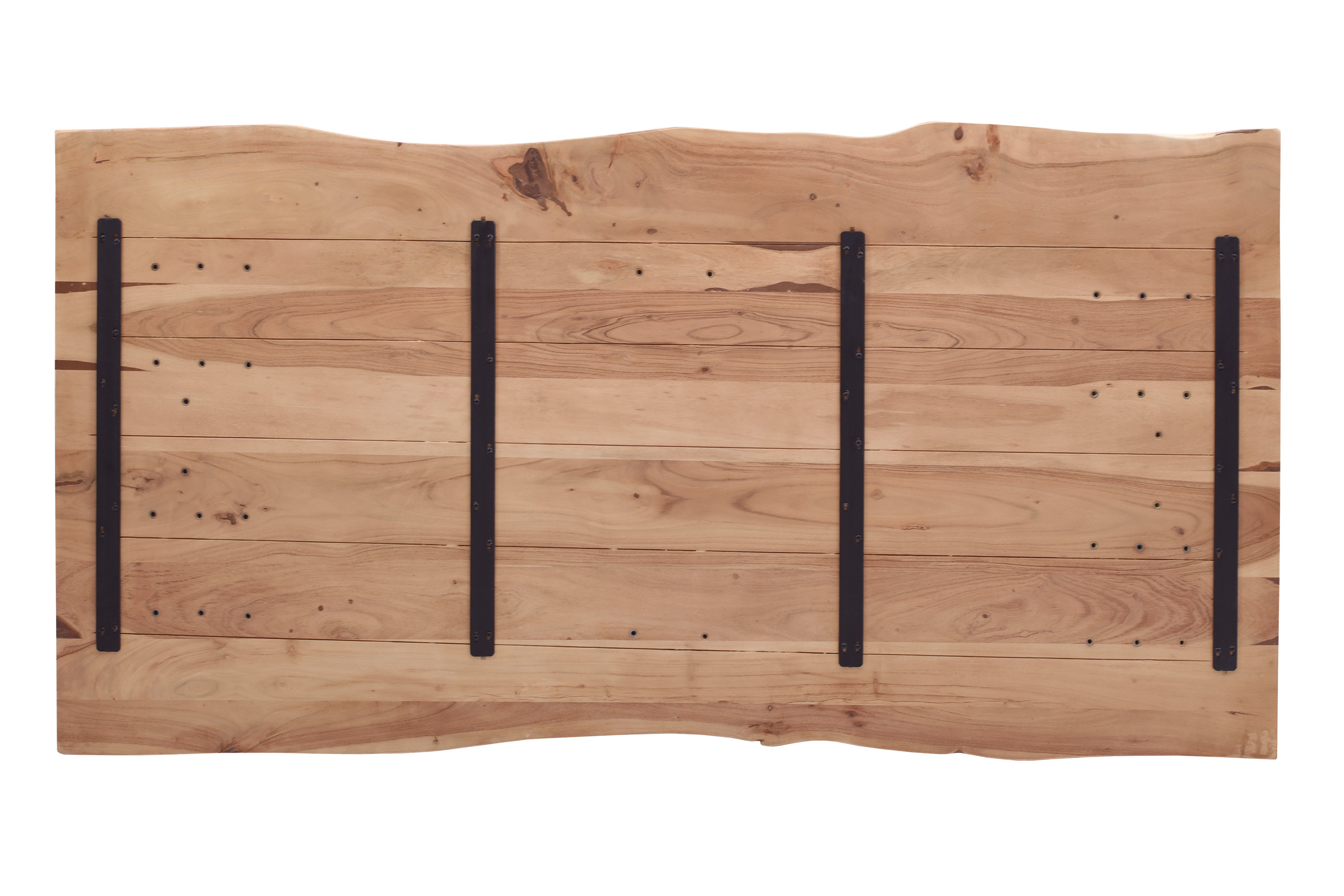 Tischplatte Baumkante Akazie Natur 120 x 80 cm NOAH