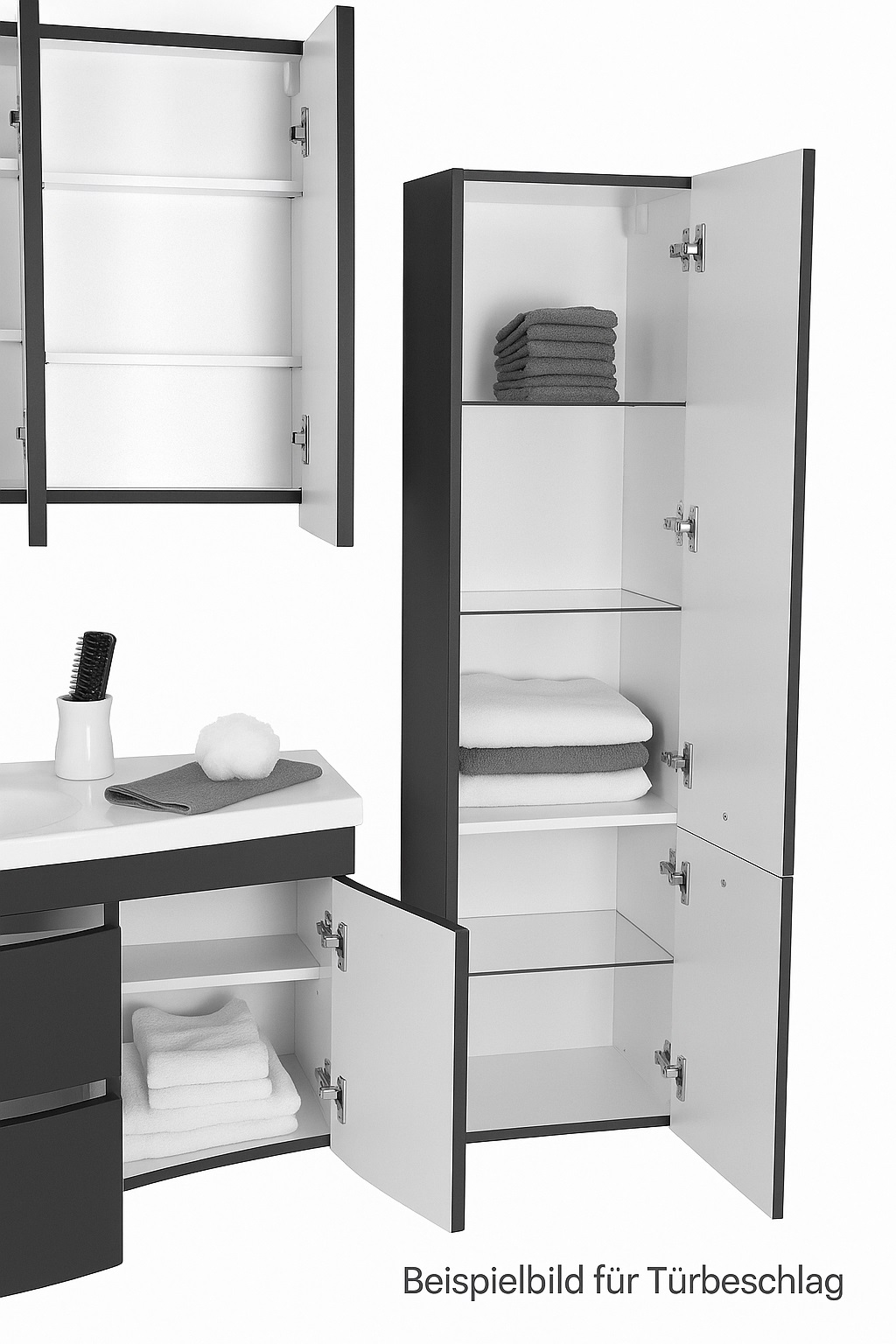 Badezimmer Hochschrank 150 cm sanremoeiche VENA
