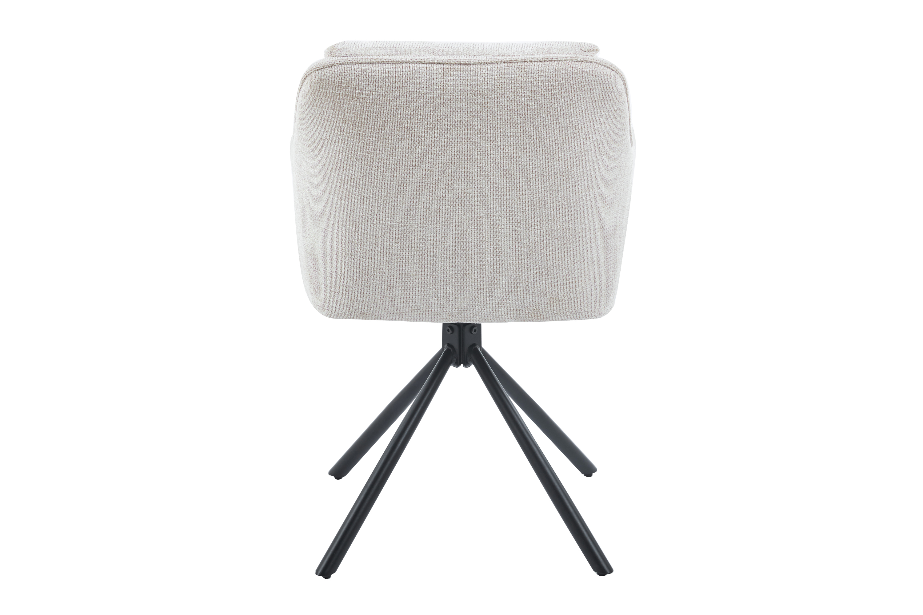Esszimmerstuhl Drehstuhl 360 Grad mit Stoffbezug beige MUCKI