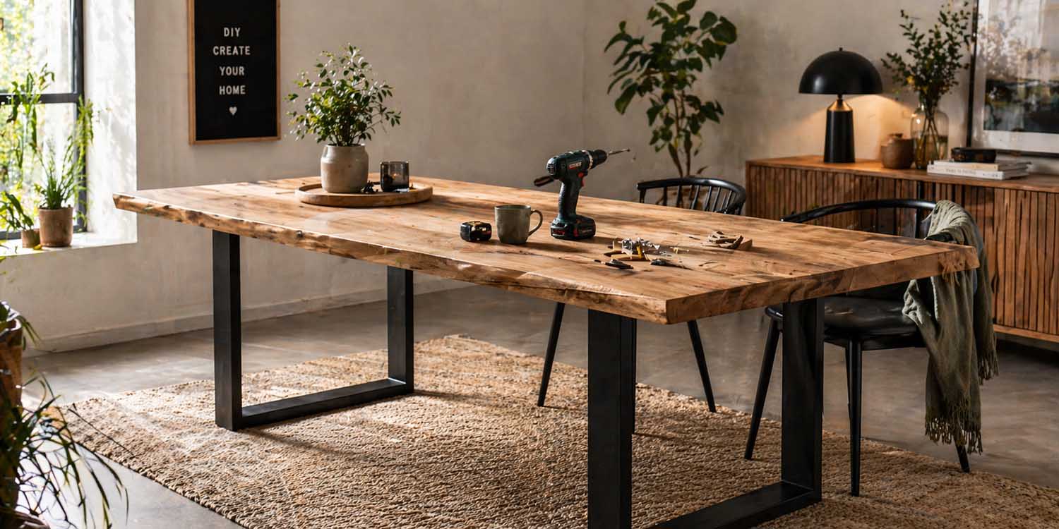 massivholztisch selbst bauen