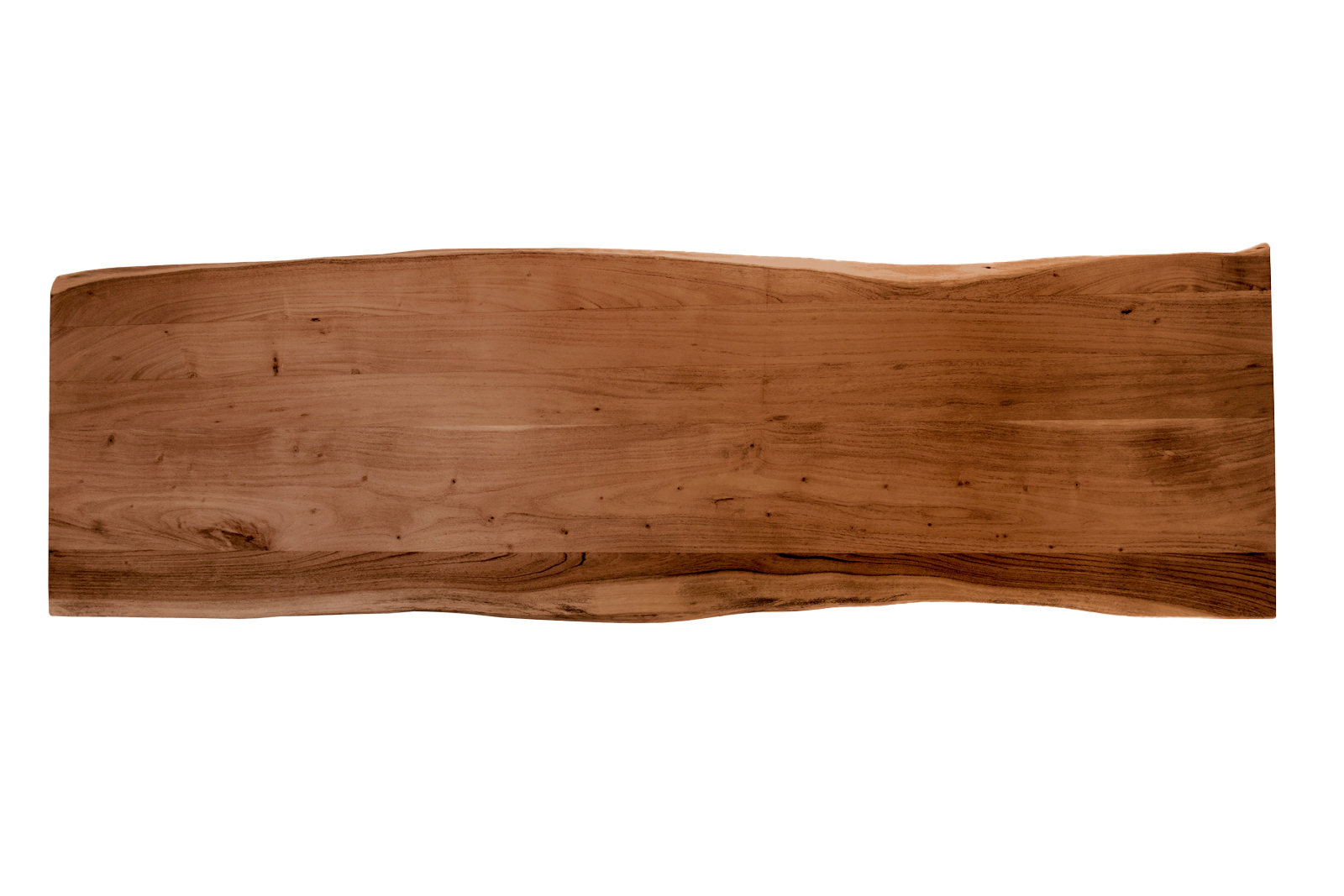 Tischplatte Baumkante Akazie Nuss 200 x 60 cm CURT