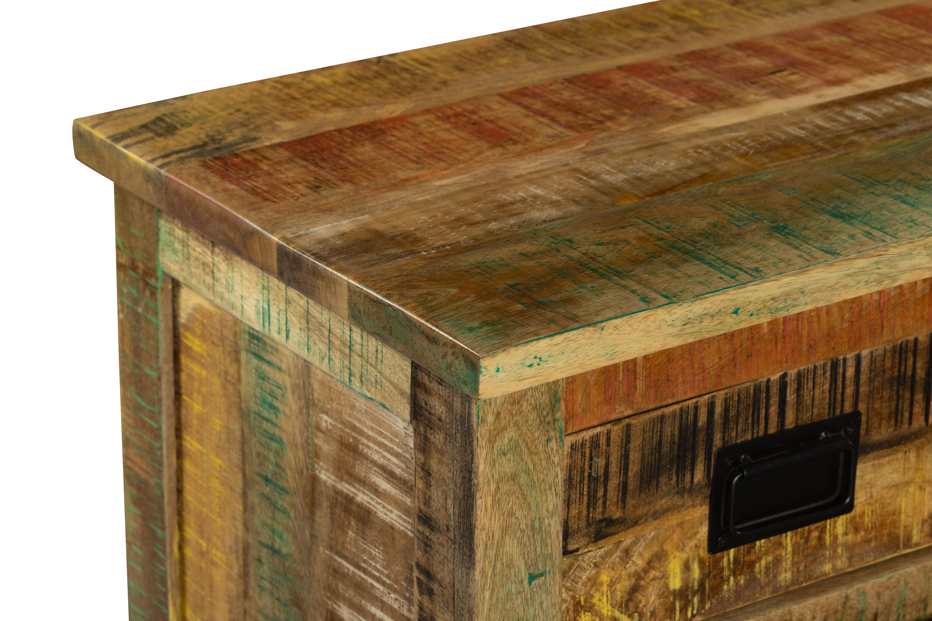 Sideboard Kommode Mango massiv vielfarbig 150 x 90 x 45 cm LIBRO