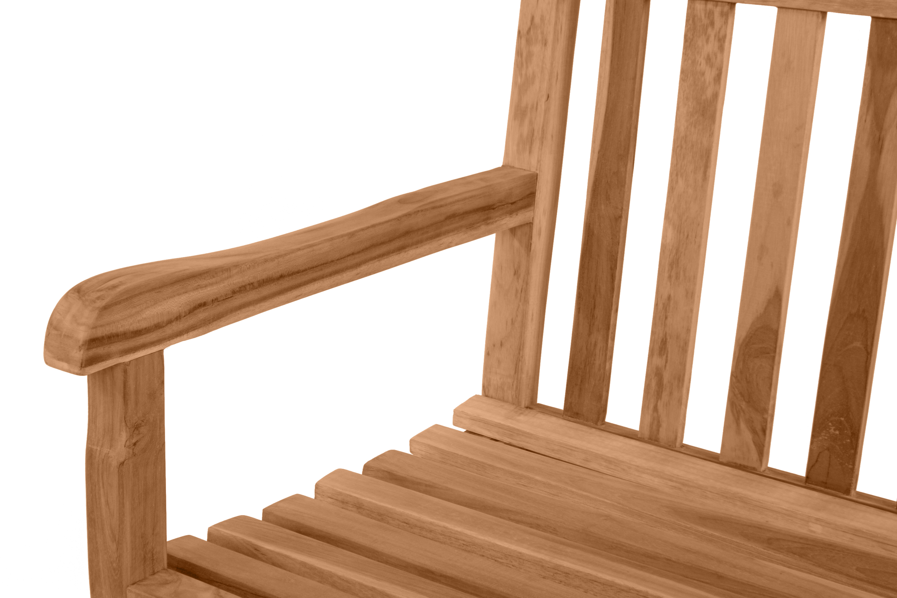 Gartenbank 3-Sitzer Teakholz 150 cm Highline CARACAS